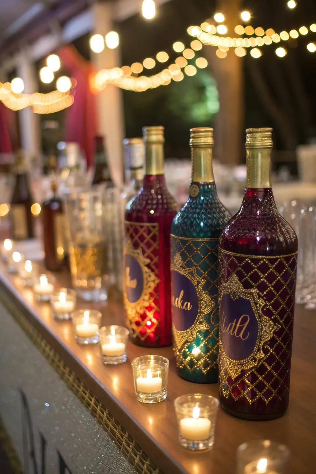 Personalize your party with custom drink labels that make every bottle unique.