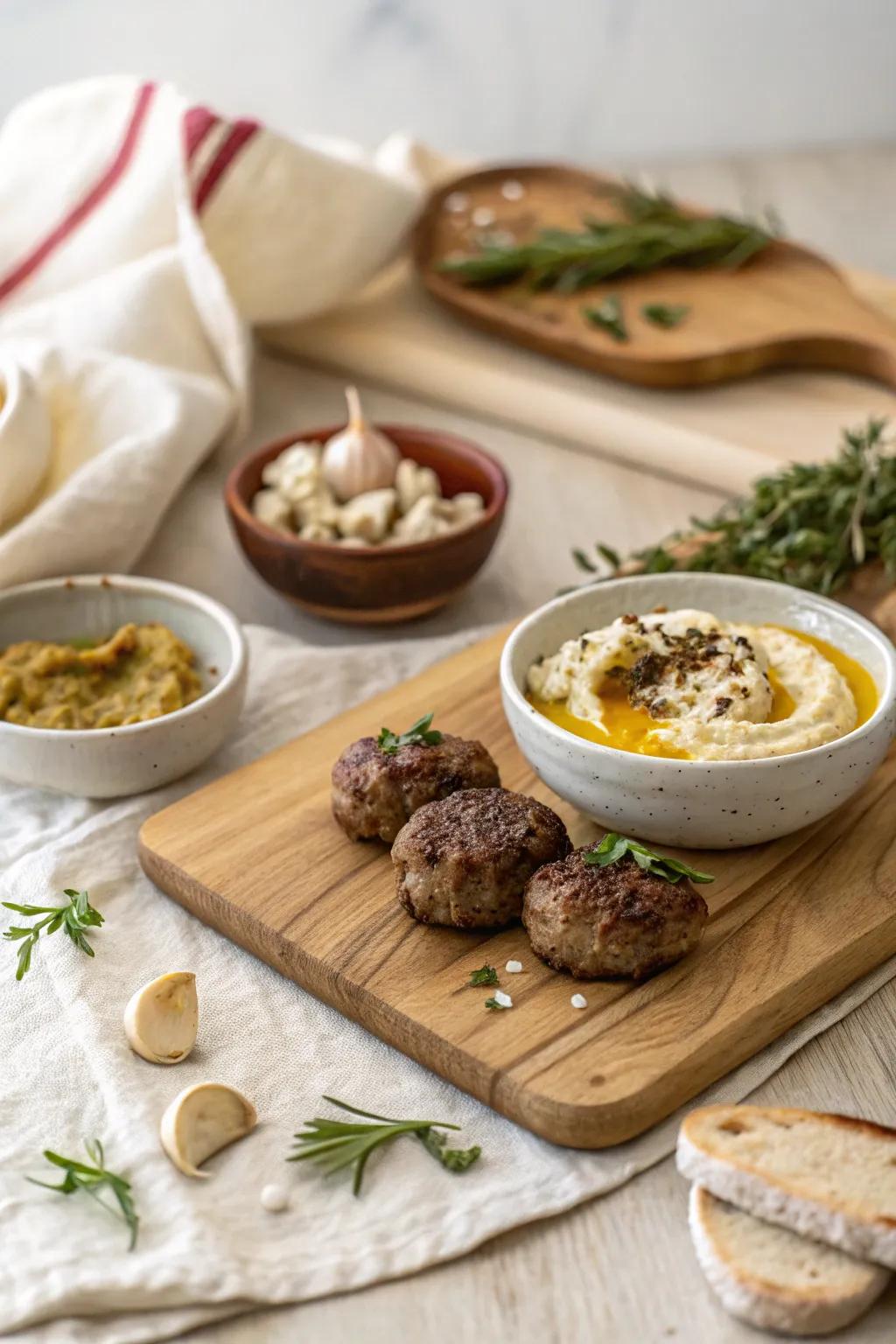 Take your taste buds on a journey with a Middle Eastern charcuterie board that’s full of flavor. 🌿 #MiddleEasternFlavors #TasteAdventure