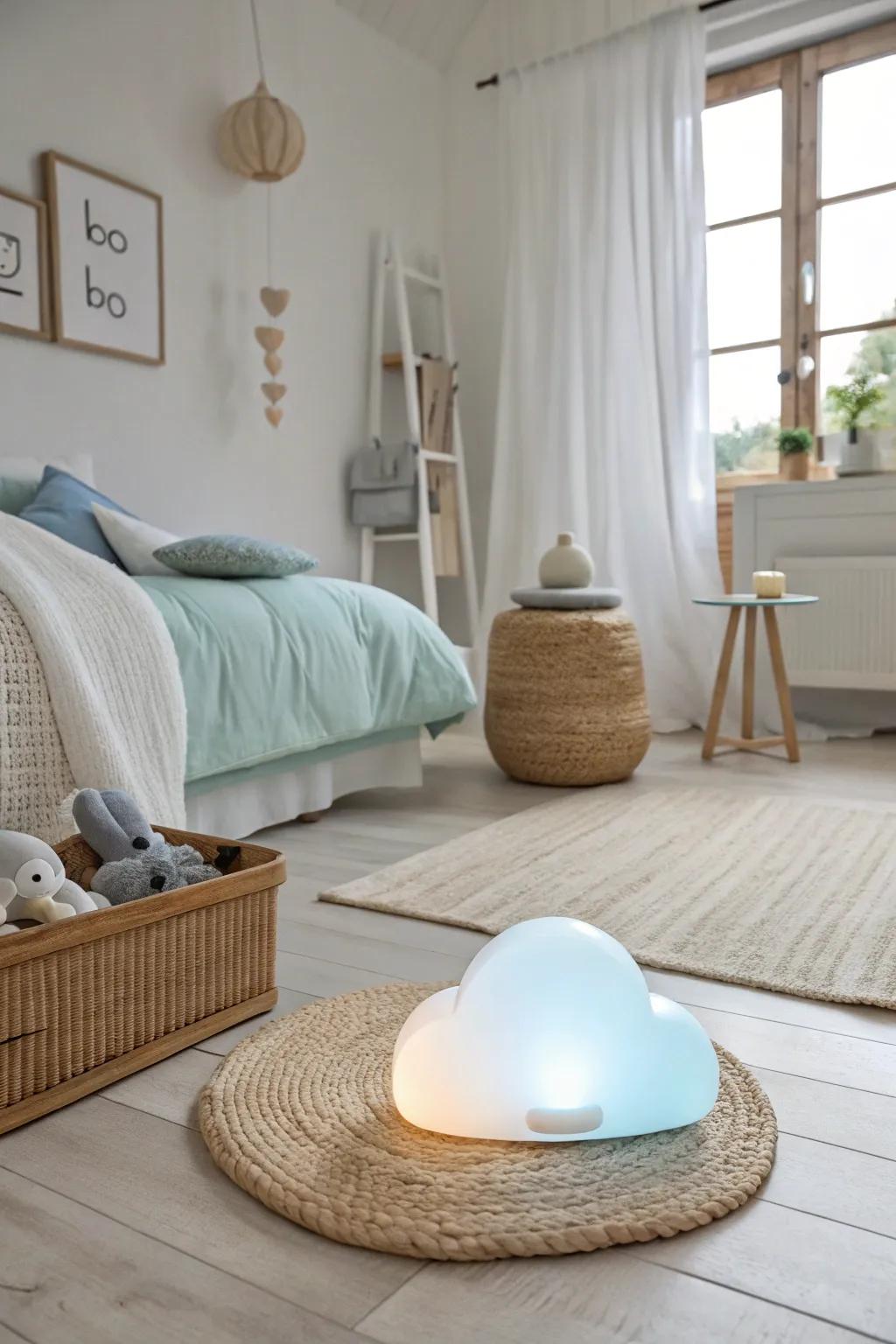 Bring your space to life with a cloud lamp that adapts to your mood.