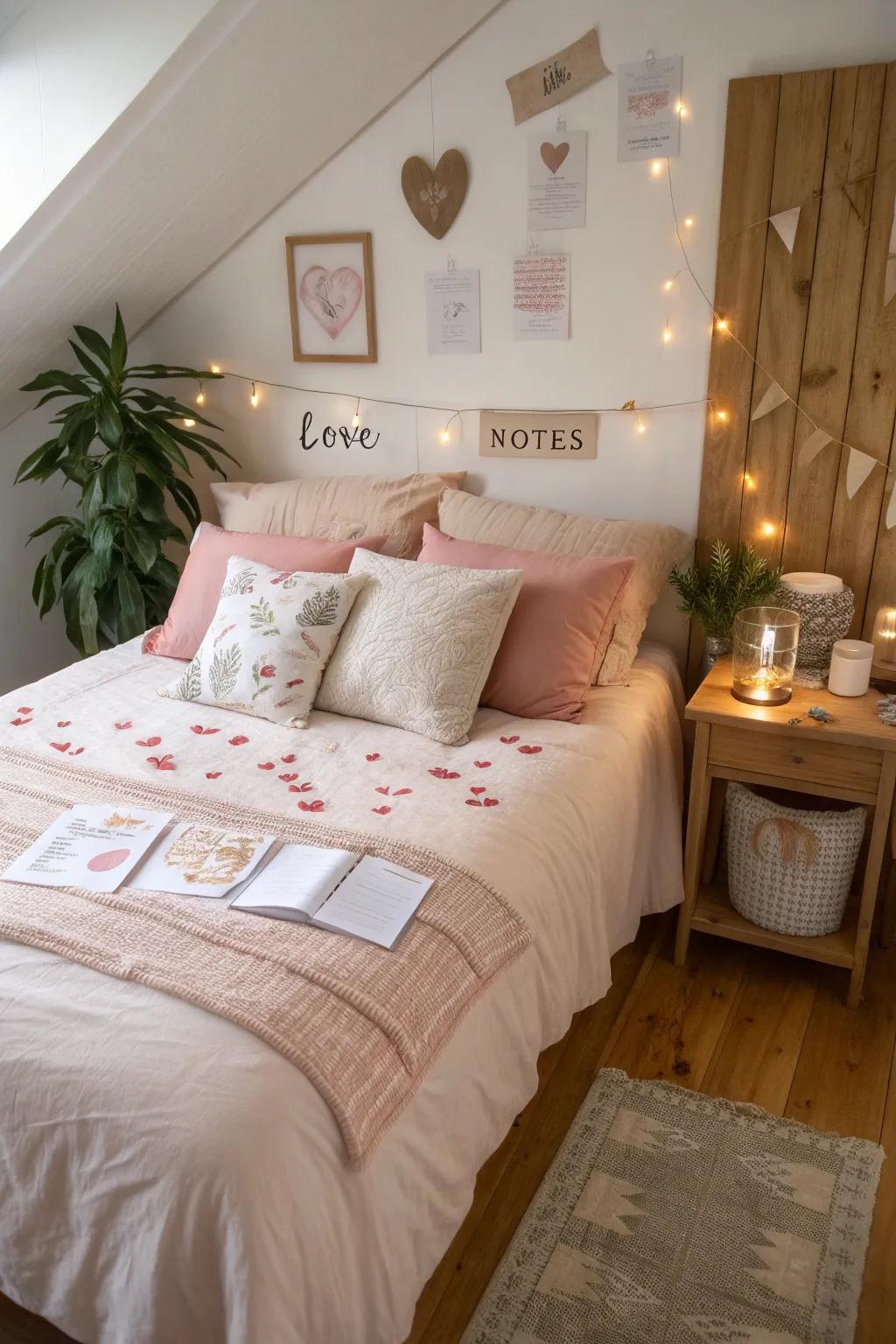 Love notes tucked away to spark joy and surprise. 💌 #LoveNotes #RomanticSurprise