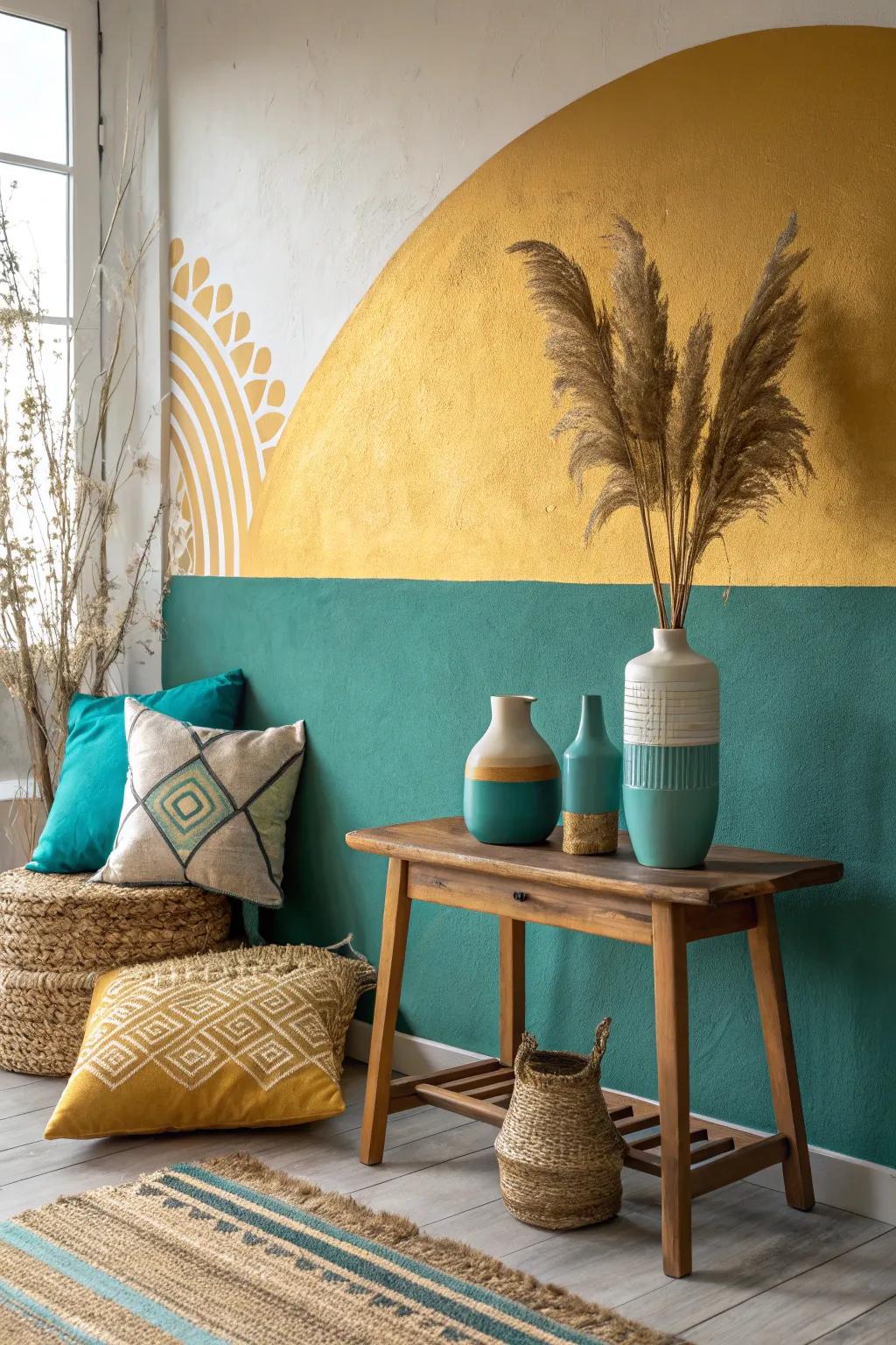 Celebrate life in full color with bohemian hues that bring zest to your space. #BohoVibes #ColorfulLiving #EclecticStyle