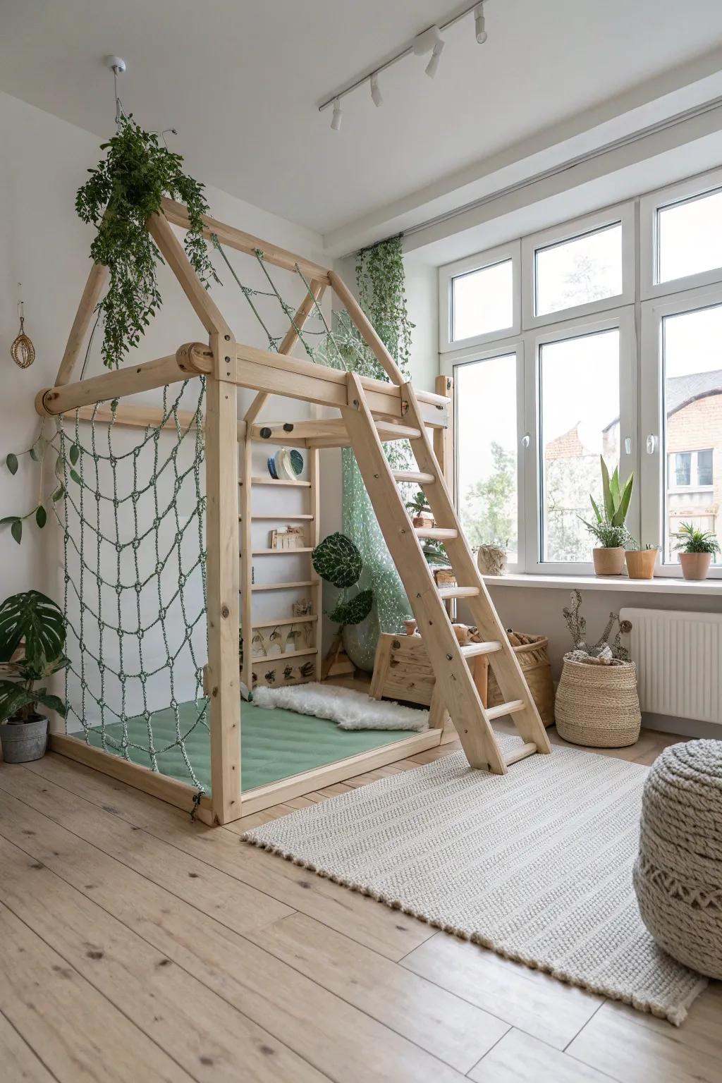 Safety nets provide peace of mind, allowing for adventurous and secure play.