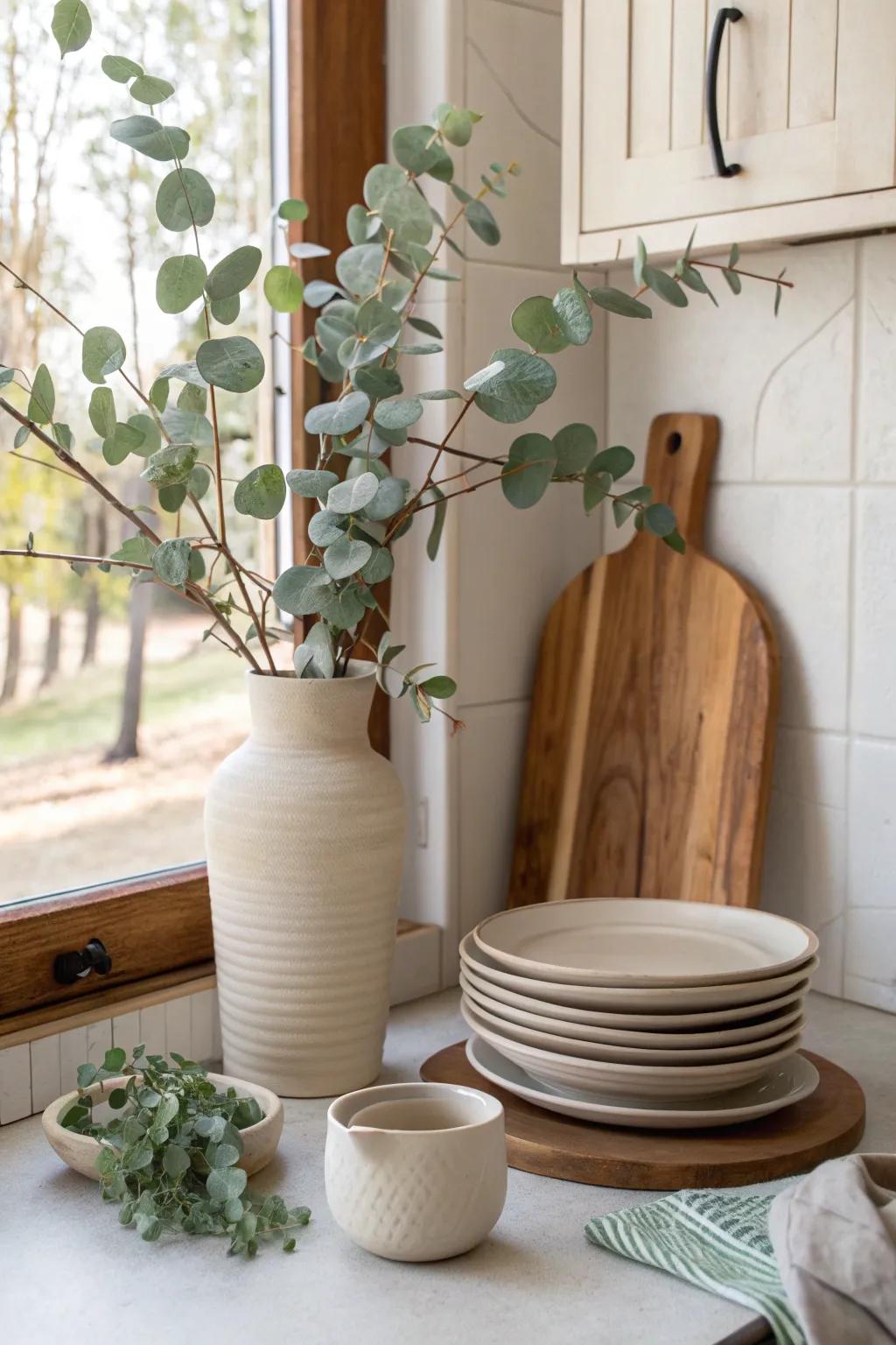 Add dimension and interest with layered heights in your decor. 🏺#InteriorStyling #DesignTips