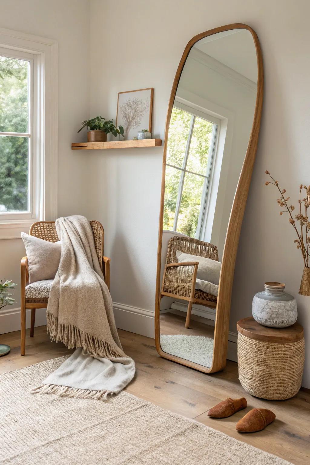 Express your creativity with mirrors that add an artistic touch to your decor.
