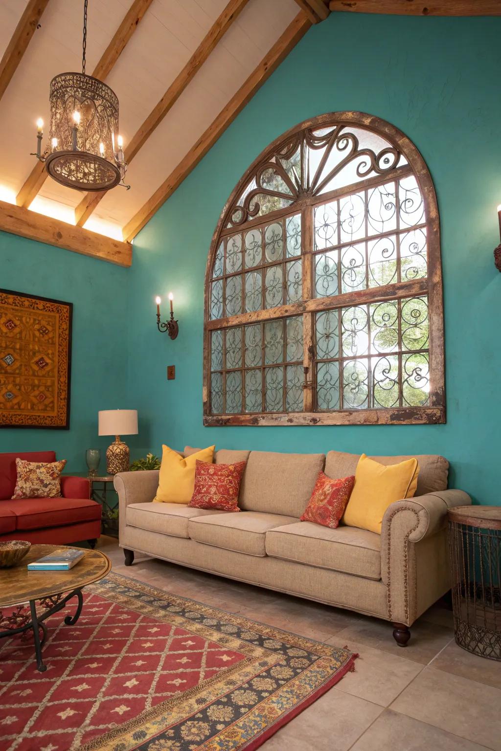 Add character with unique architectural salvage pieces that tell a story. #SalvageDecor