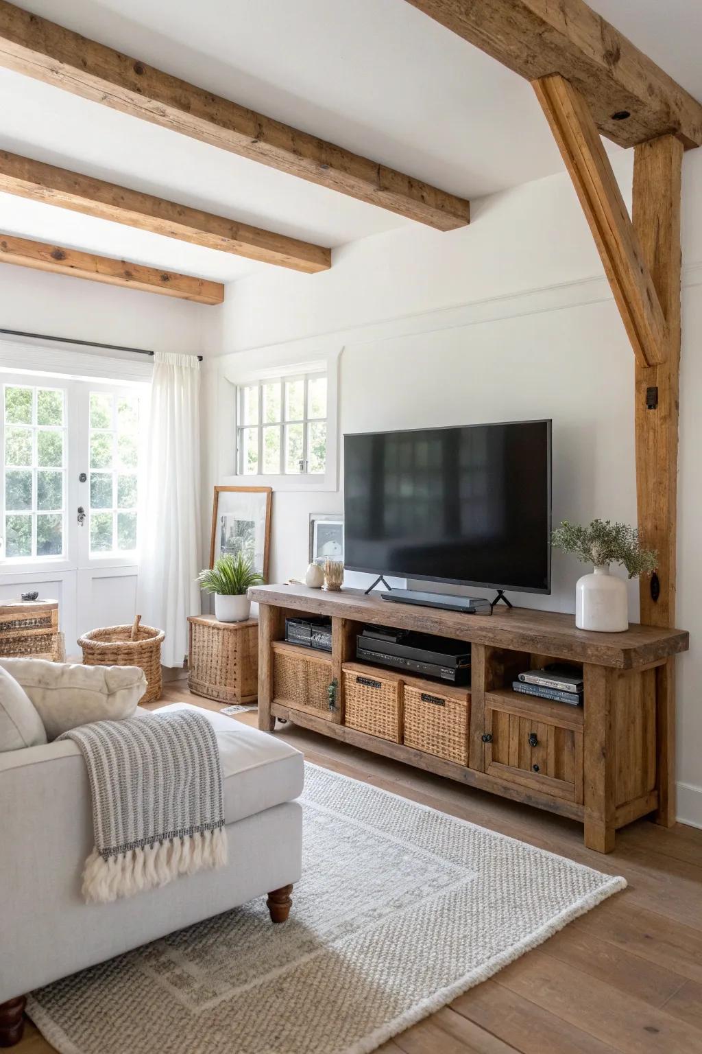 Bring warmth and texture to your home with rustic charm that invites relaxation. 🌲 #RusticStyle #CozyHome