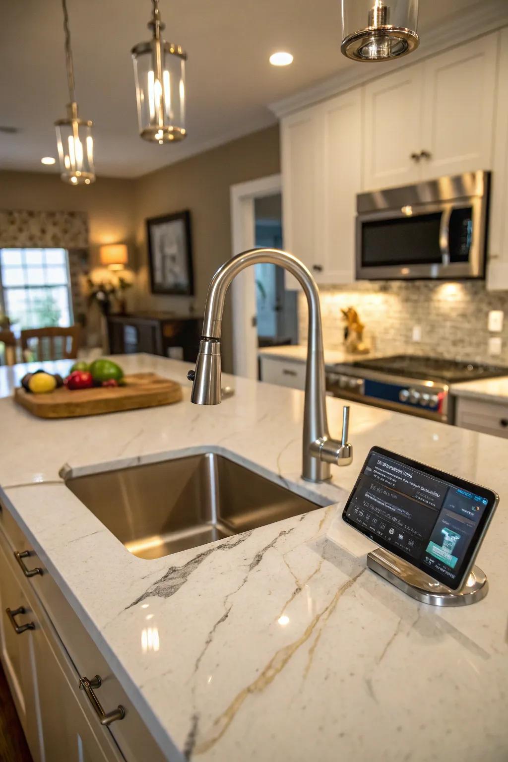 Step into the future with smart technology that simplifies your kitchen life.