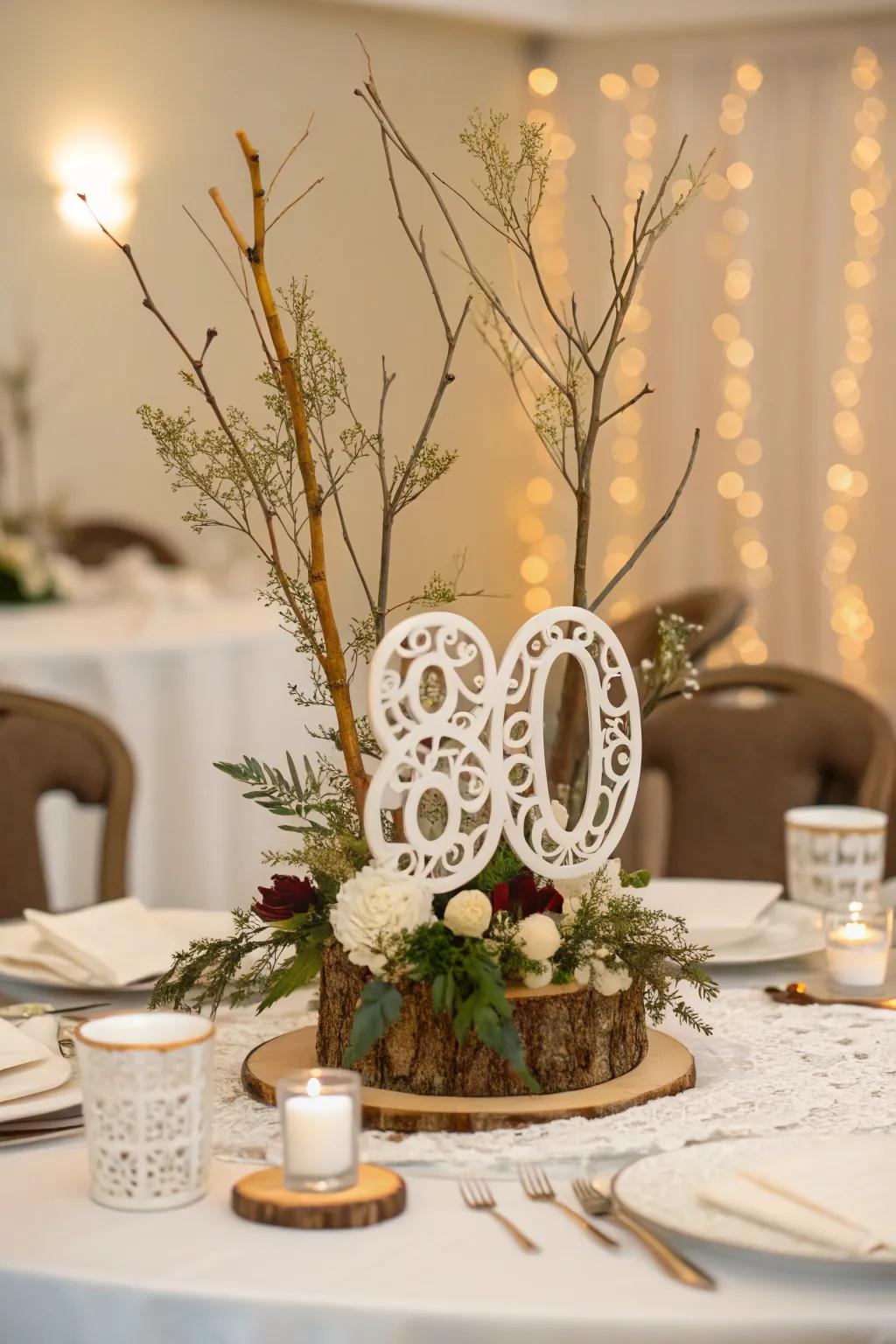 Intricate paper designs offer a unique, artistic touch to any centerpiece.