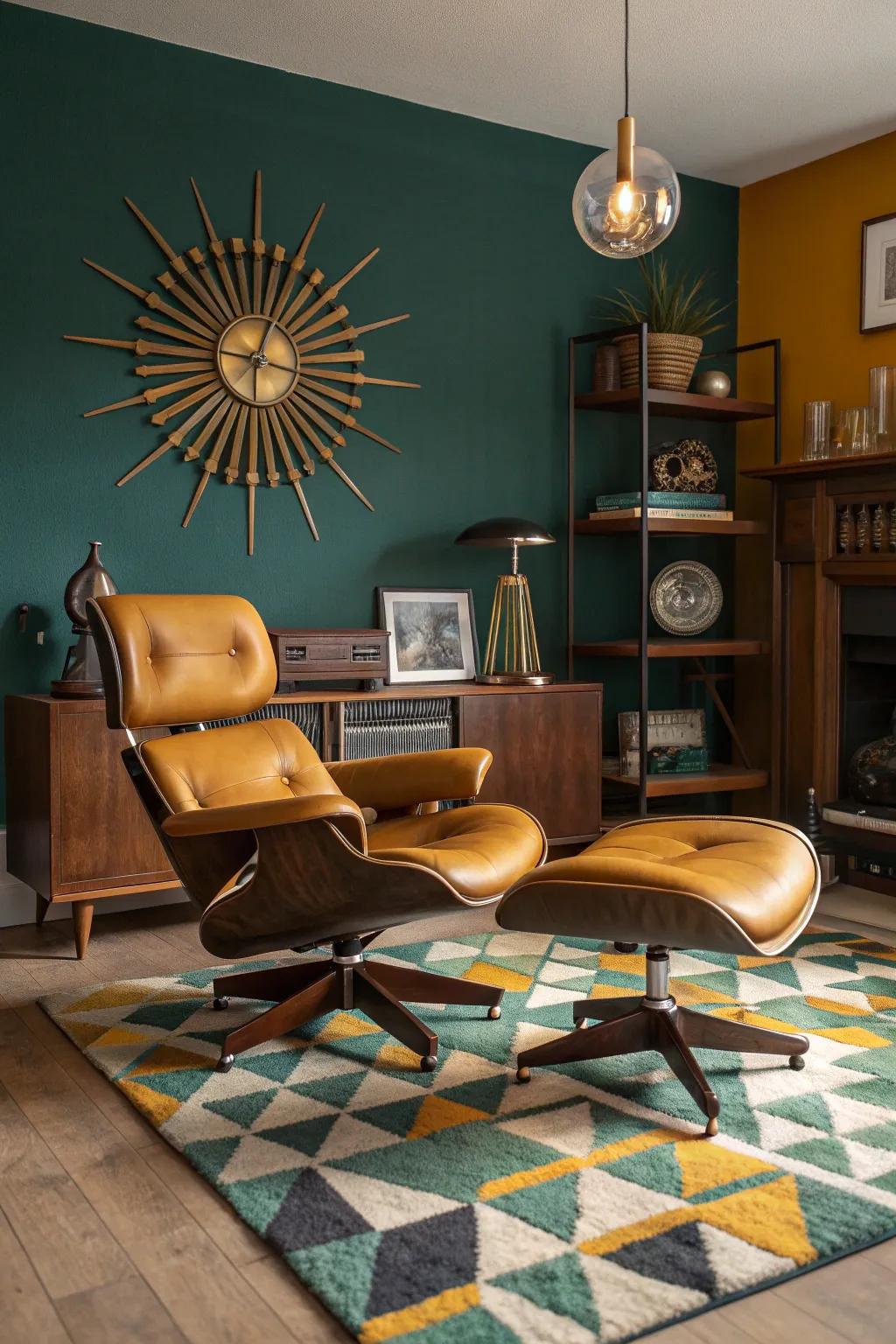 Discover vintage charm with a mid-century modern design that’s always in style.