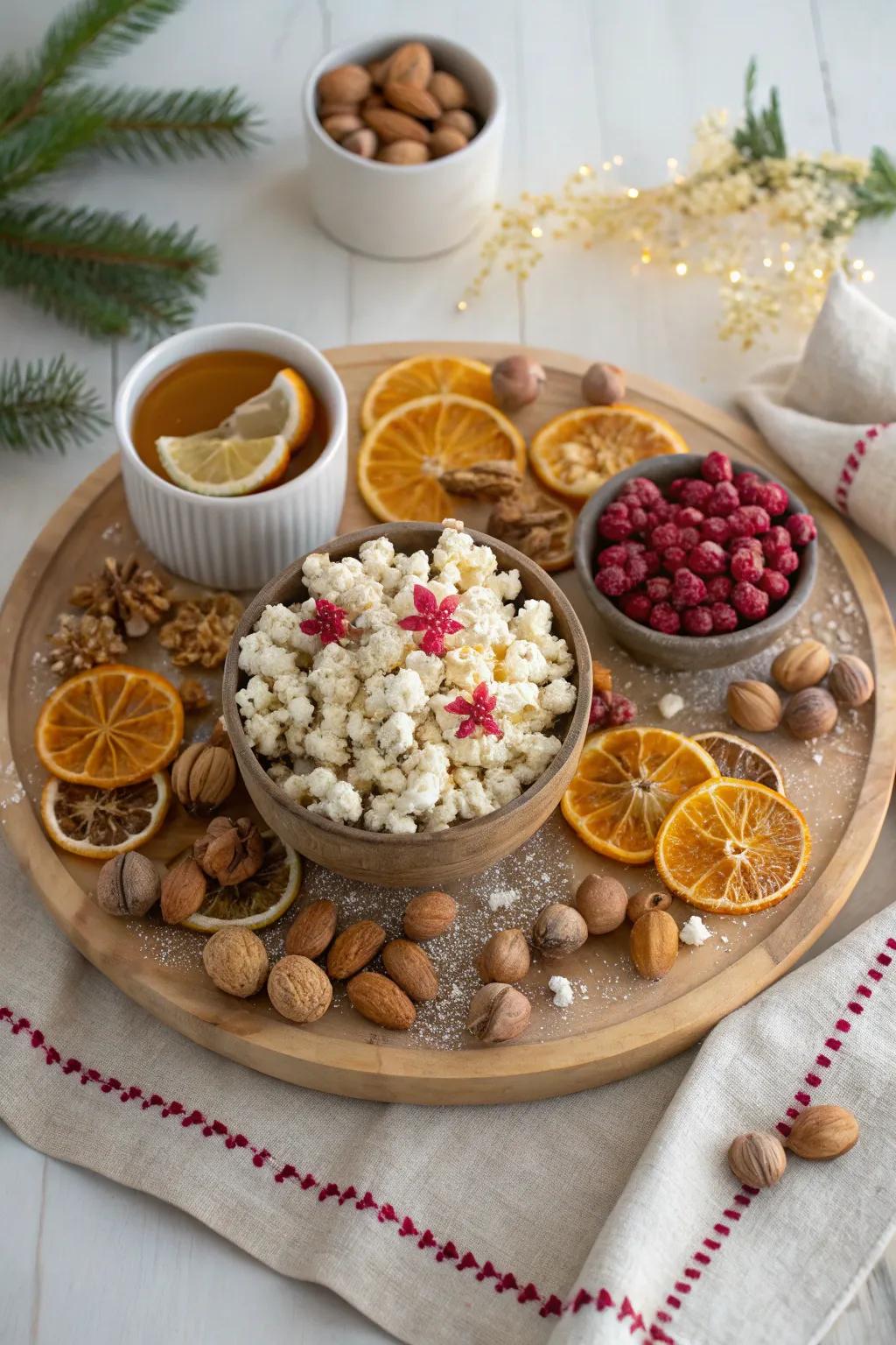 Step into a magical world with a Nutcracker-themed board that’s sure to enchant.