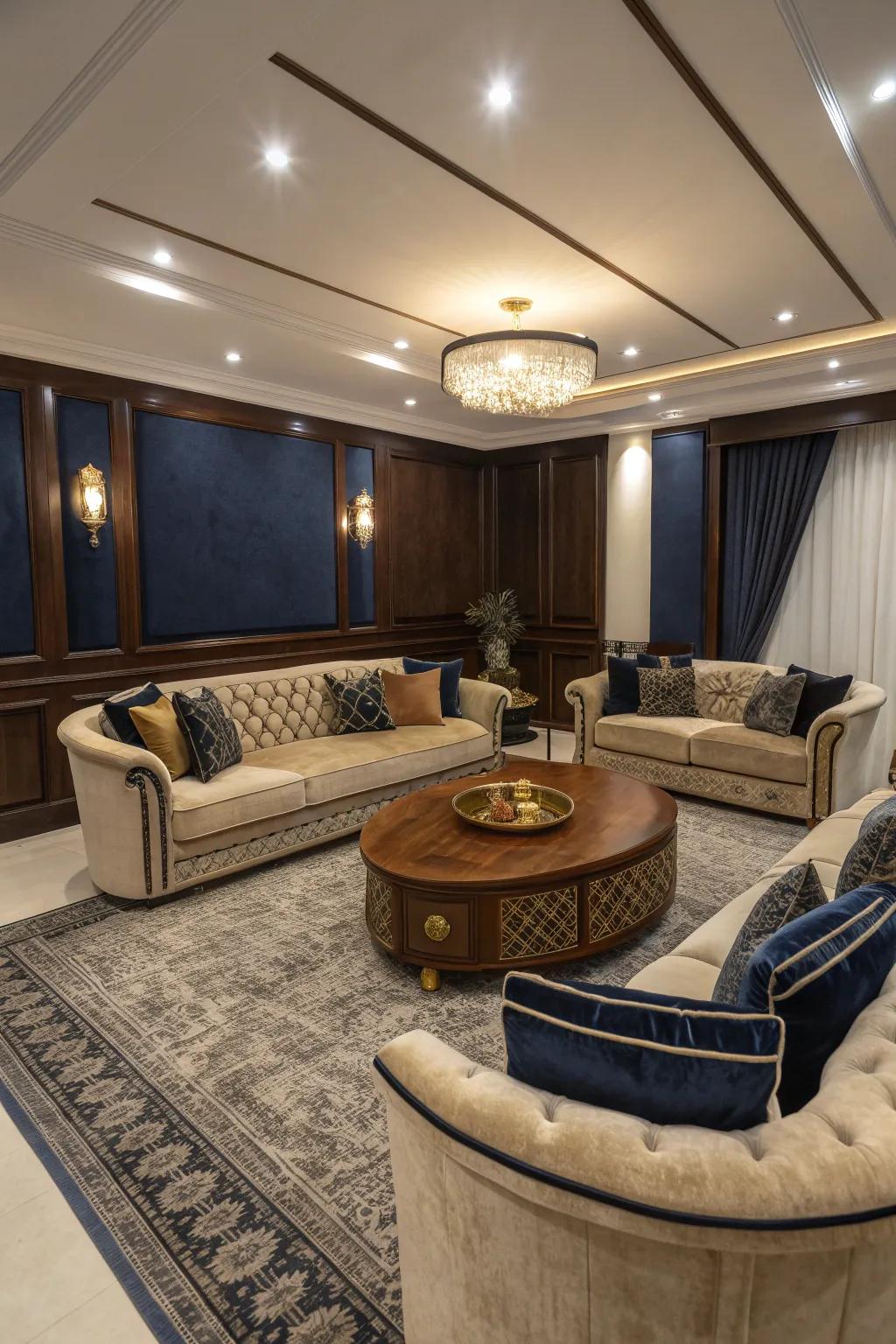 Foster meaningful interactions with a space arranged for comfortable conversations.