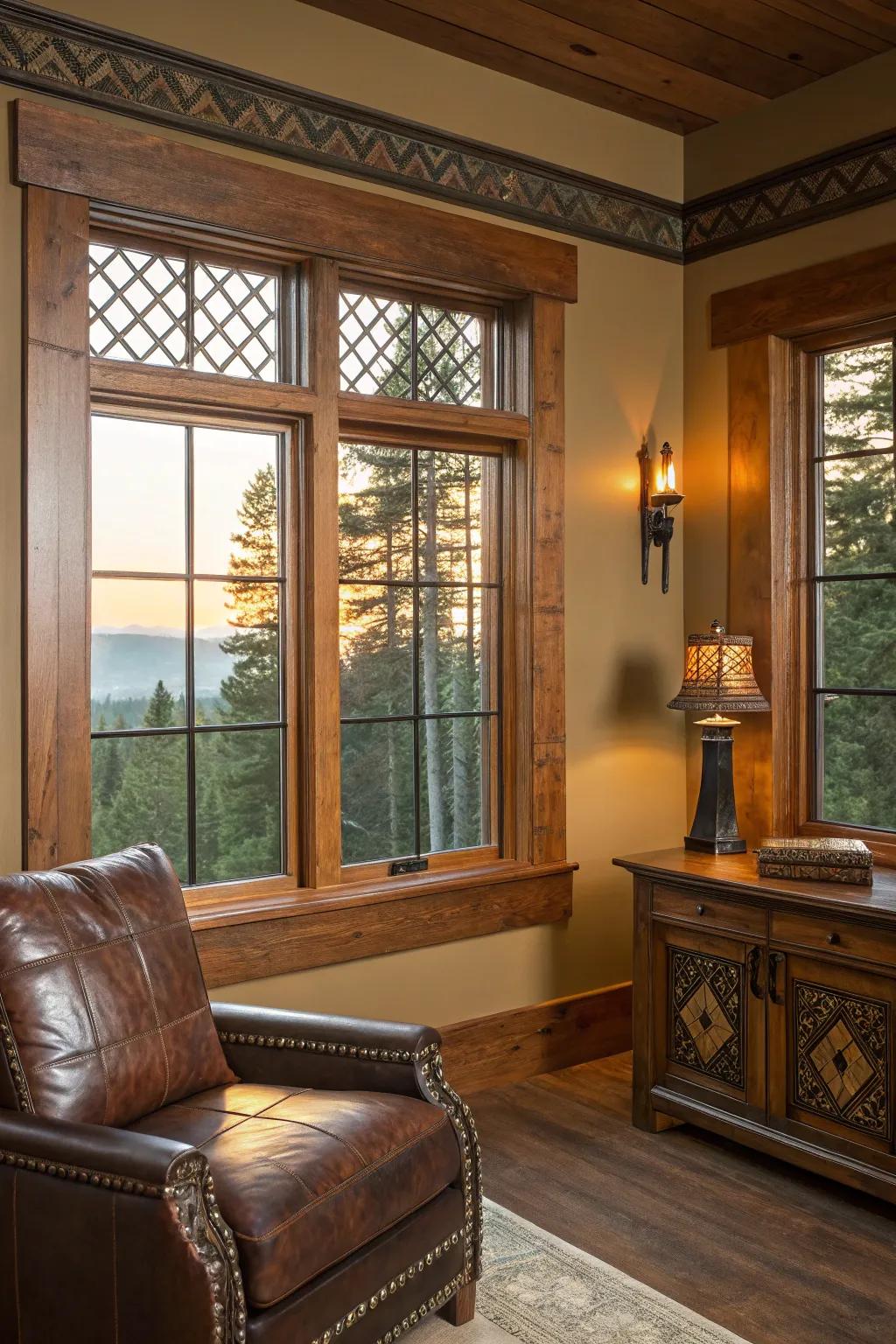 Patterns breathe new life into pine trims, blending playfulness with sophistication. ✨ #GeometricDecor #CreativeSpaces