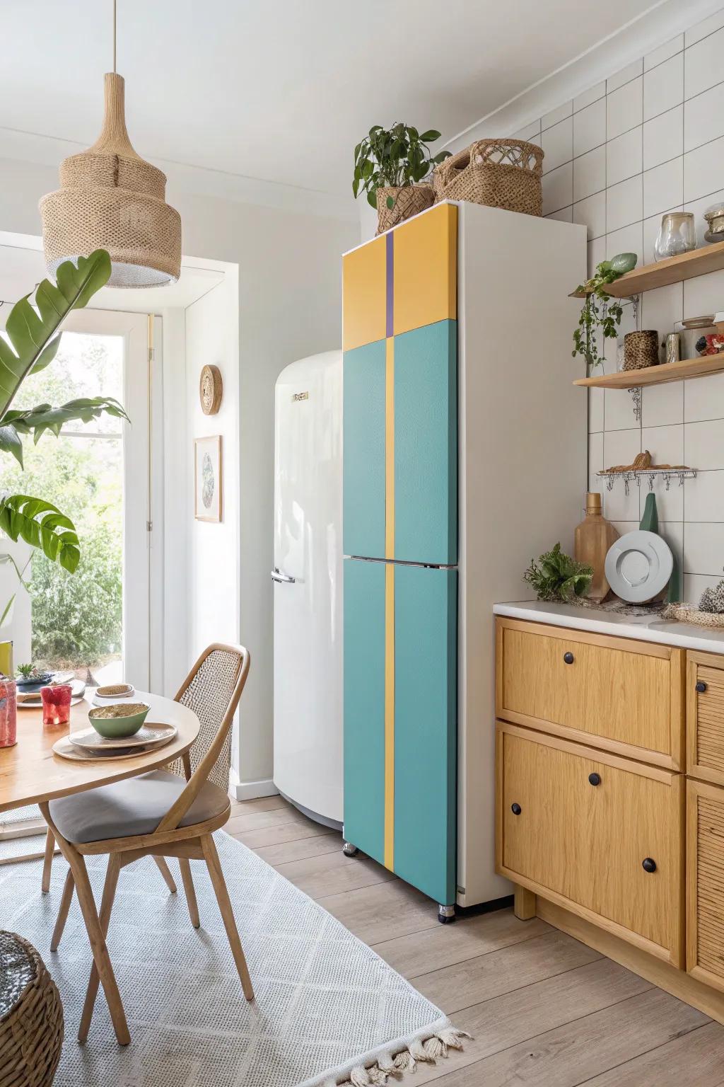 Add a pop of color to your kitchen with accent panels that express your unique style. 🎨 #ColorfulKitchen #DesignInspiration