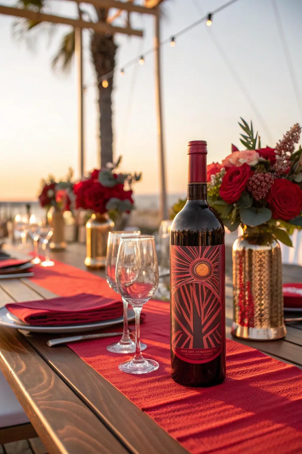 Color coordination creates a cohesive and harmonious table.