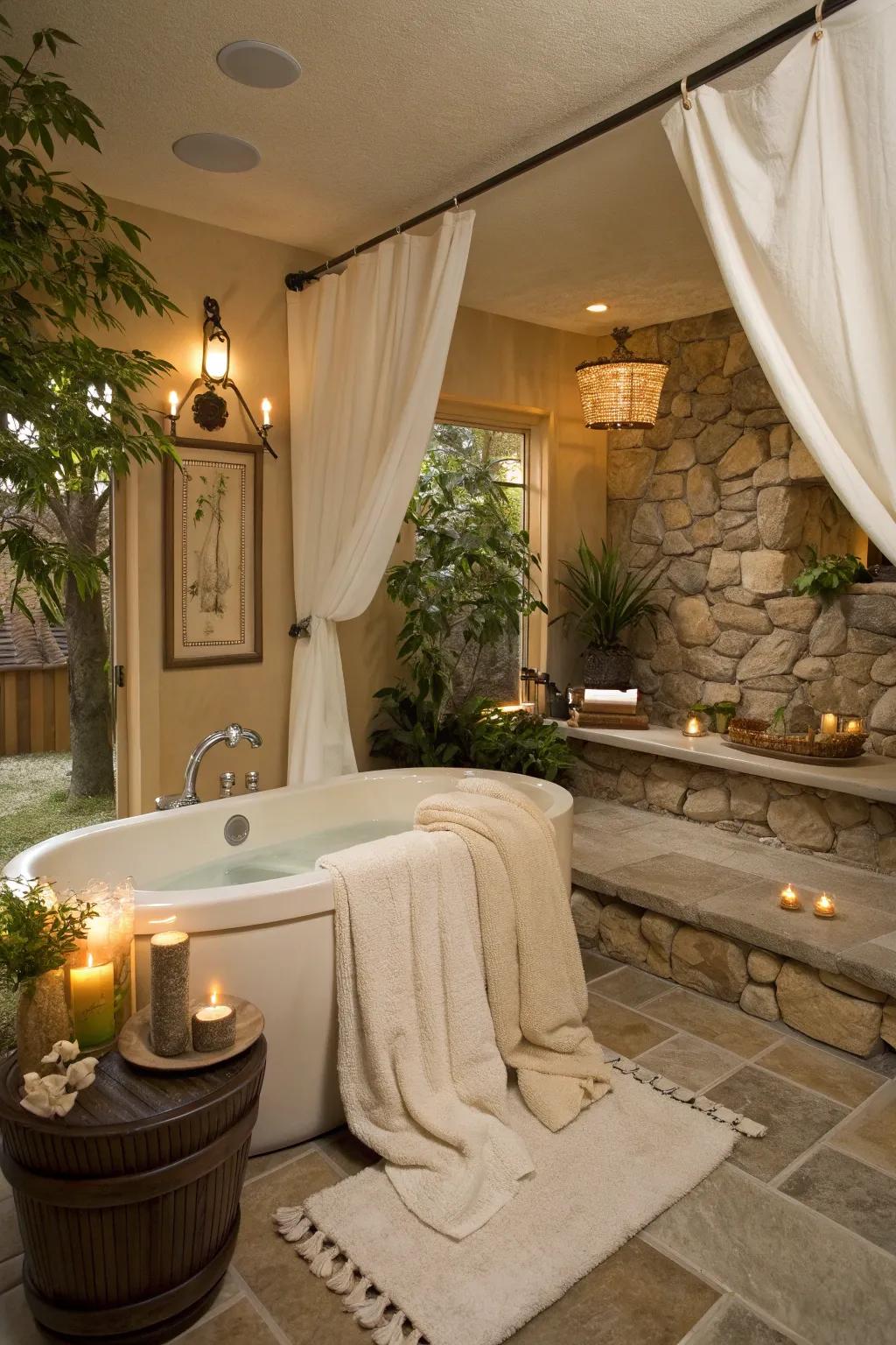Indulge in luxury with a home spa that offers a true retreat from the everyday.