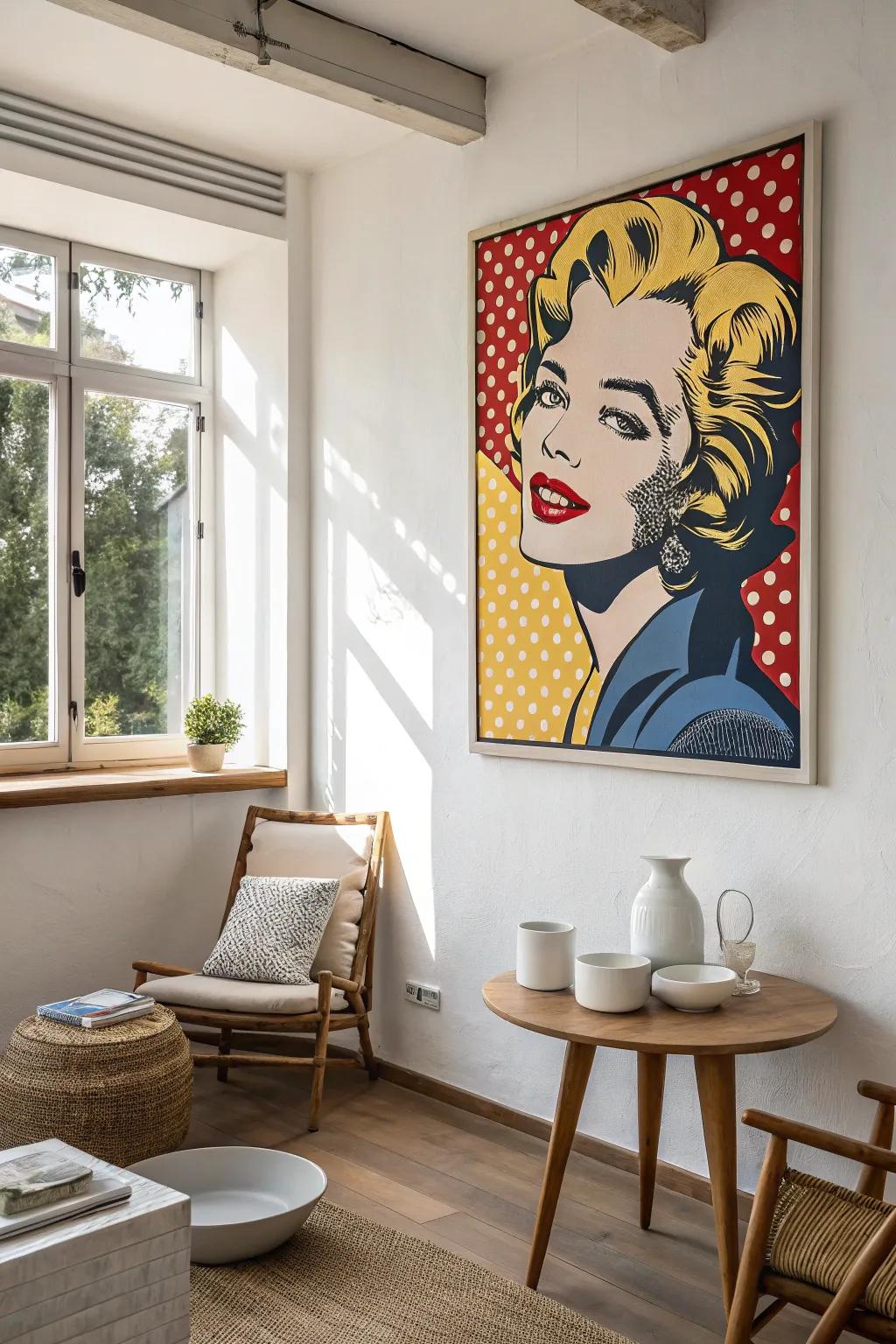 Infuse your home with pop art portraits that burst with personality. 🎨 #PopArt #CreativeDecor