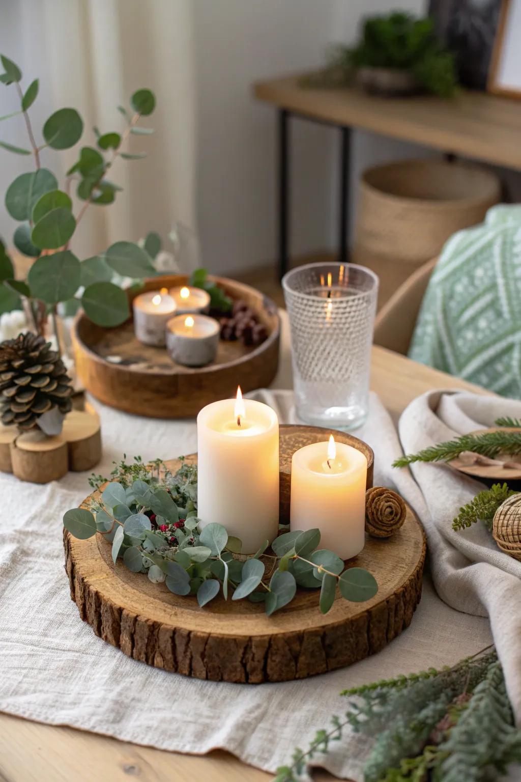 Set the mood with delightful aromatic elements that calm and relax.