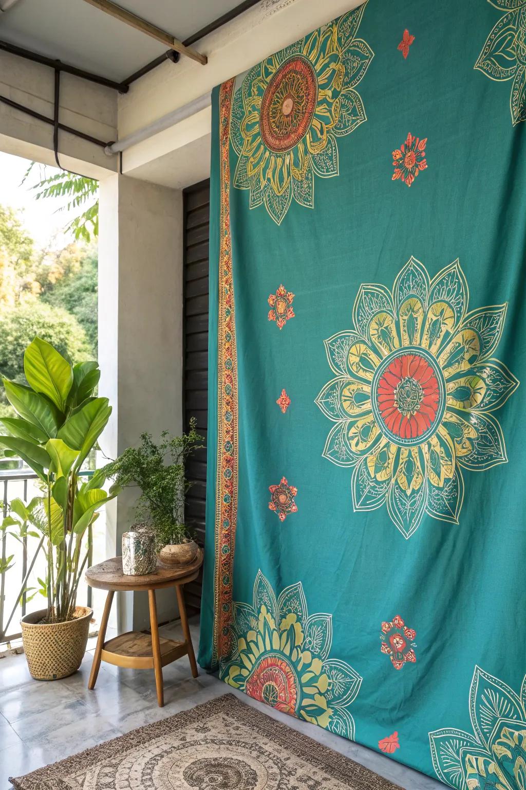 DIY fabric wallpaper offers a creative and affordable decor solution.