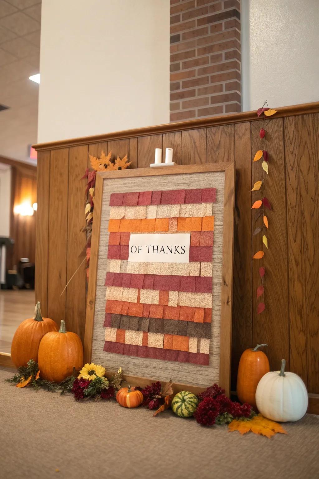 Weave together a 'Tapestry of Thanks' with a display that binds the community in gratitude. 🌟 #Gratitude #Community