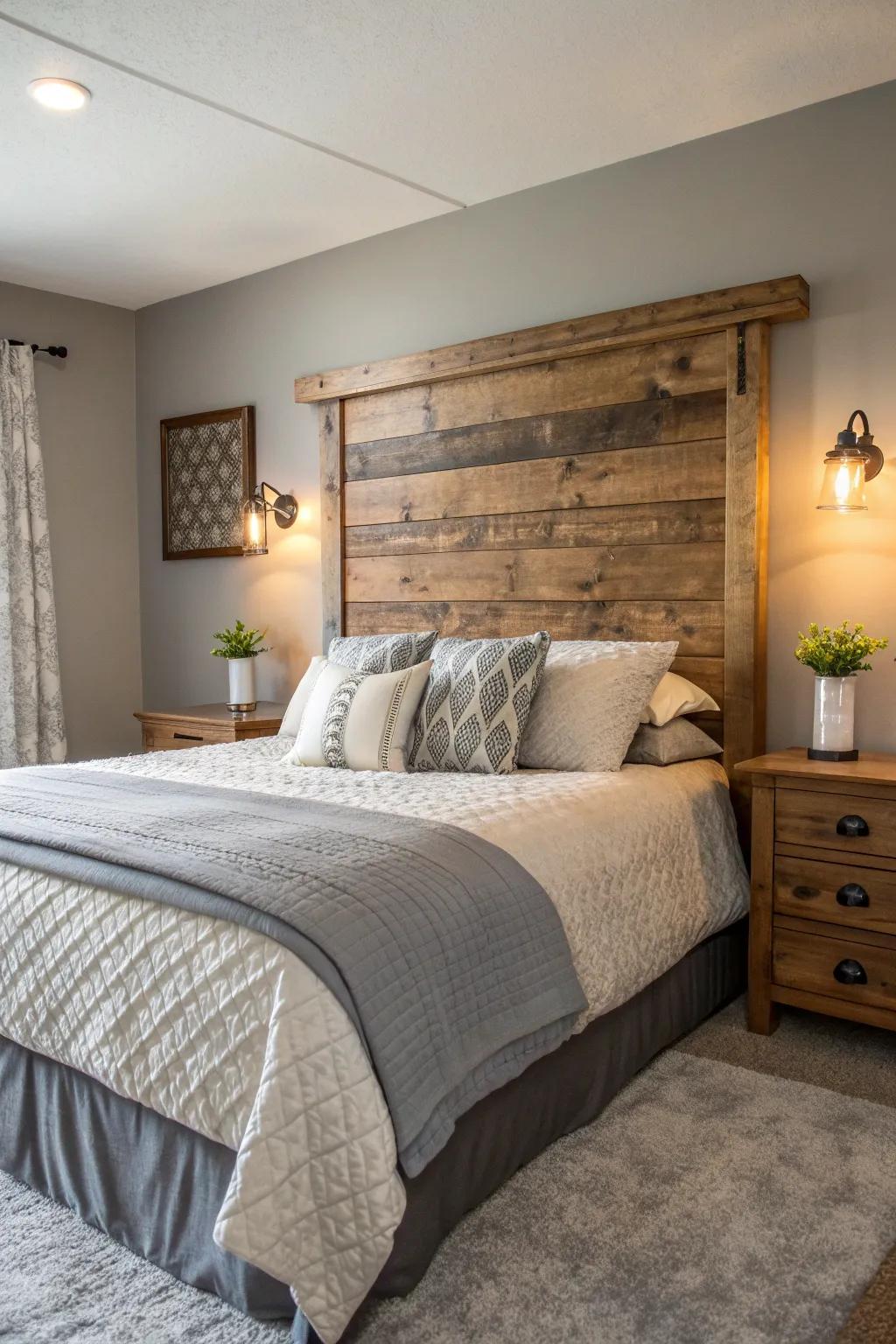 Introduce warmth with wooden elements that enhance the cozy feel of your bedroom. 🌿 #WoodDecor #WarmInteriors