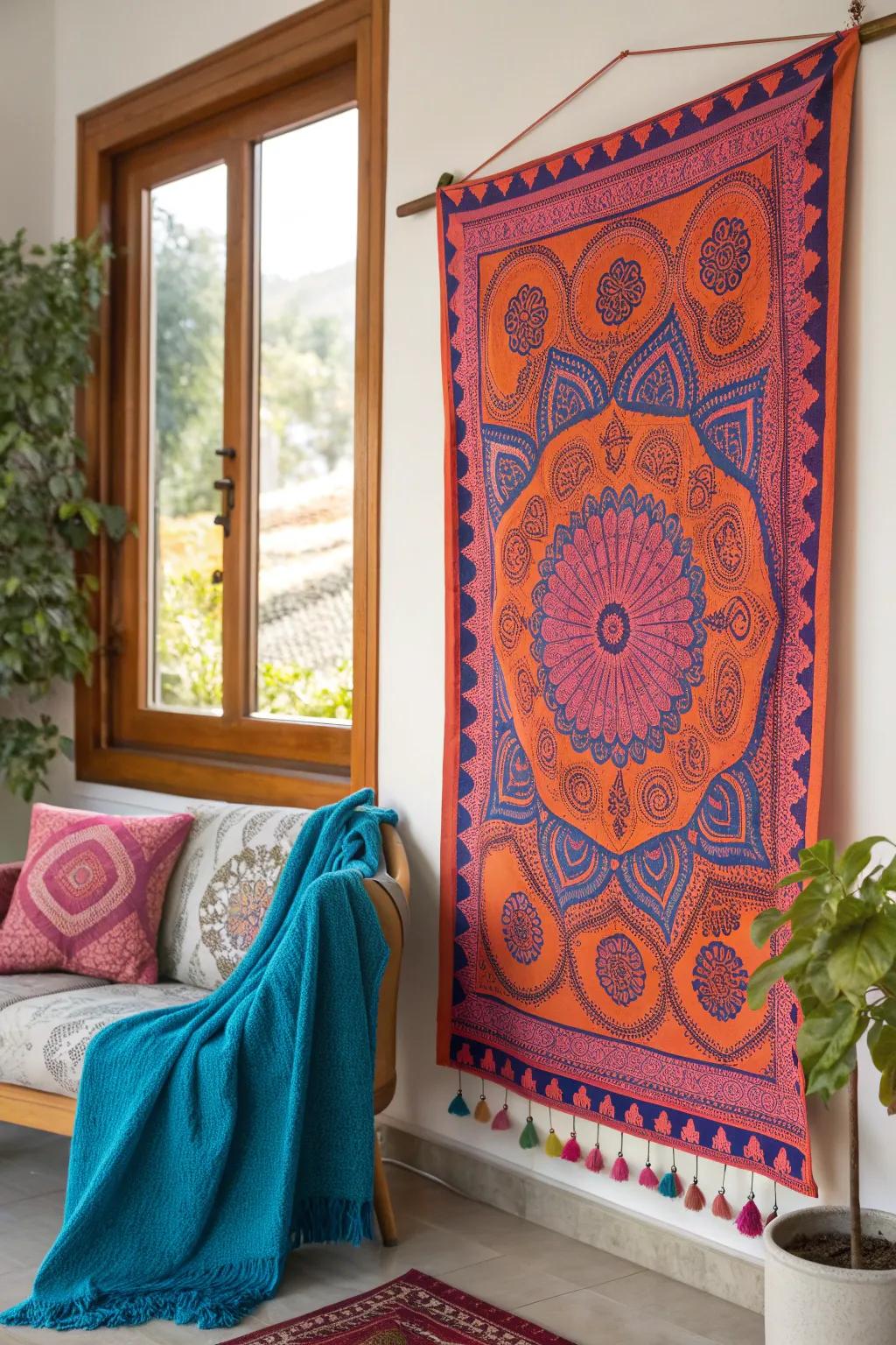 Transform your space with the vibrant and artistic appeal of decorative wall hangings. 🎨 #WallArt #HomeDecor