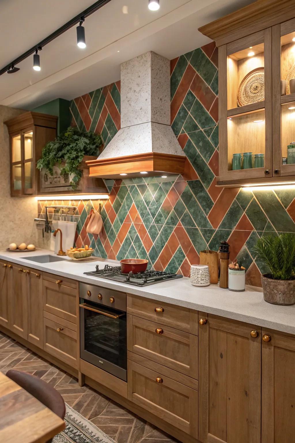 Create a focal point with a textured backsplash that captivates and inspires.