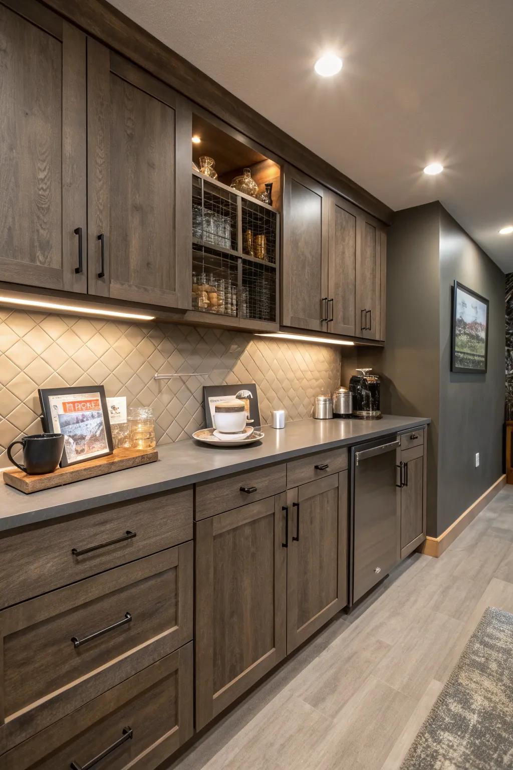 Keep things tidy and stylish with hidden storage solutions in your kitchen.