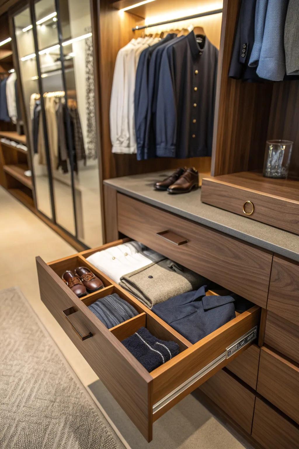 KonMari folding brings order and peace, turning your closet into a serene space.