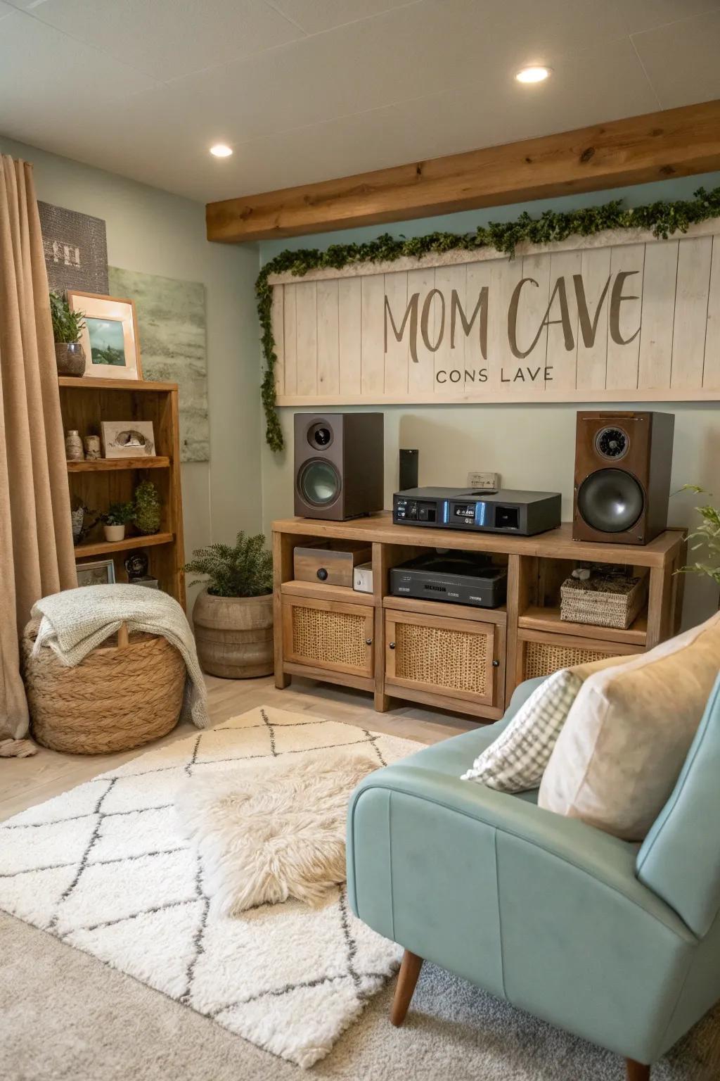 Enhance tranquility with soothing sounds in your personal retreat.