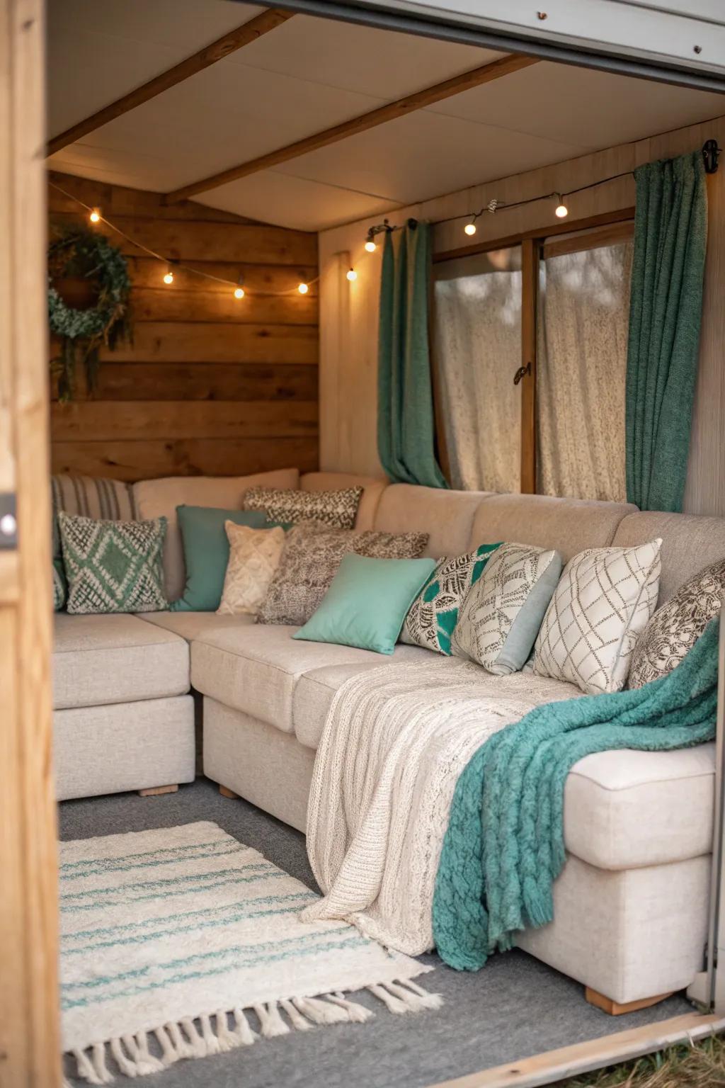 Subtle dividers create functional zones without walls. 🌿 #OpenLayout #SmartDesign