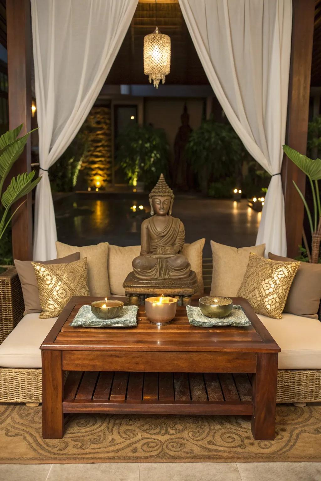 Create harmony and balance with symmetry and minimalism in your Thai-inspired decor.