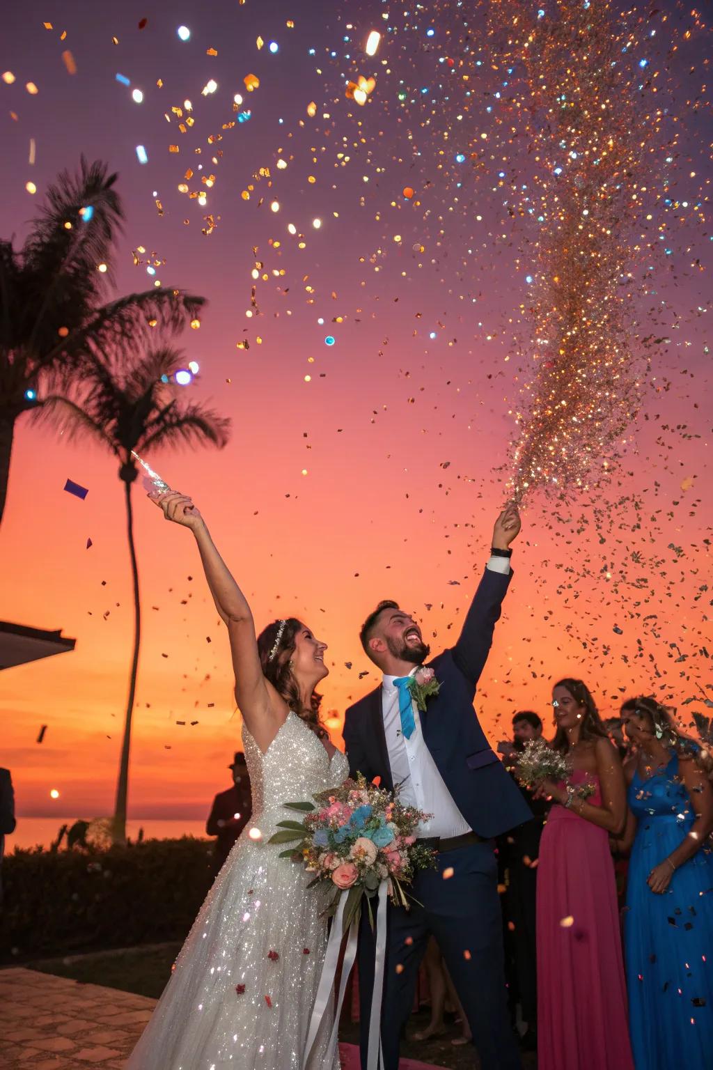 Shine bright with a dazzling sequin send-off.