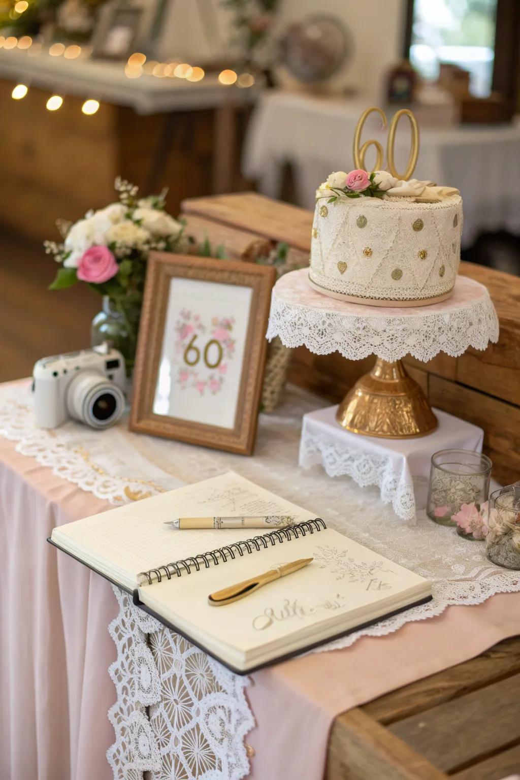 Capture the essence of your celebration with an interactive guest book. 📚📸 #GuestBookIdeas #MemorableMoments
