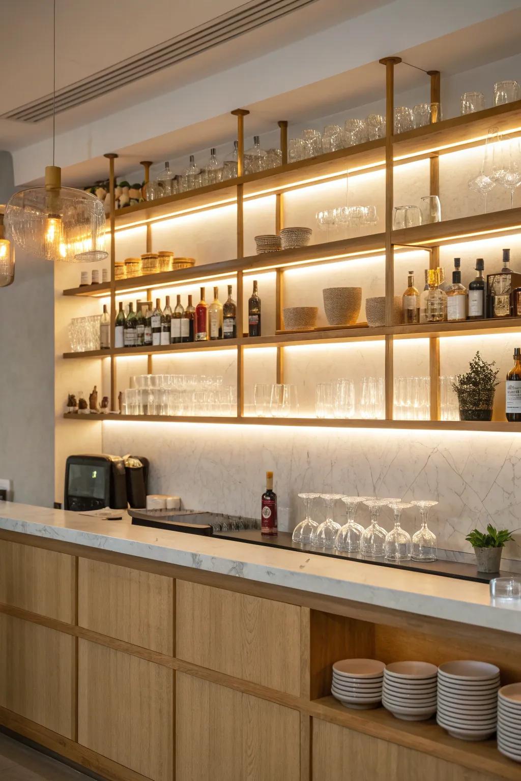 Set the mood with dimmable lights that adapt to any occasion.