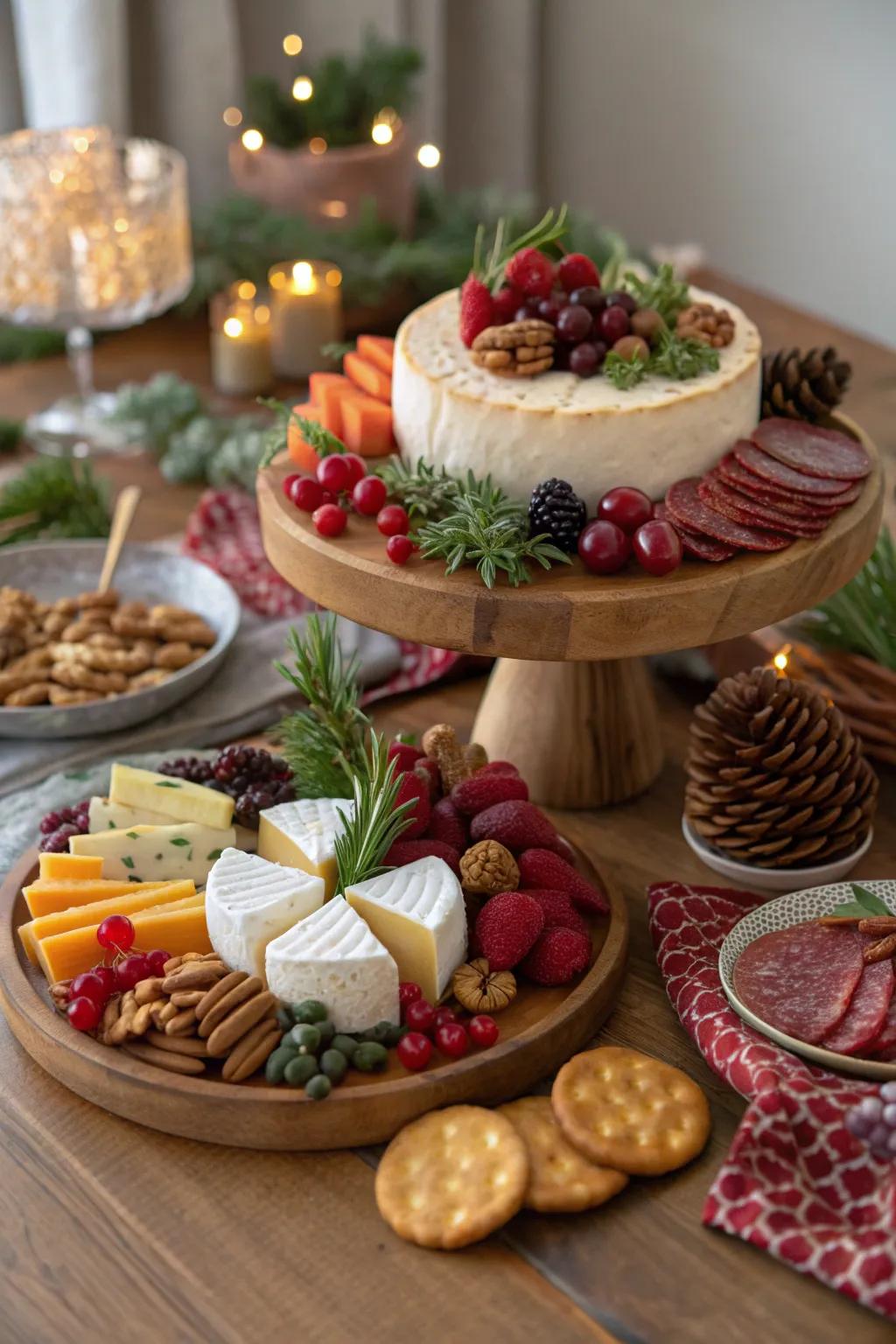 Elevate your holiday celebration with a lavish grazing table that’s as impressive as it is delicious. 🎉 #GrazingTable #HolidayFeast