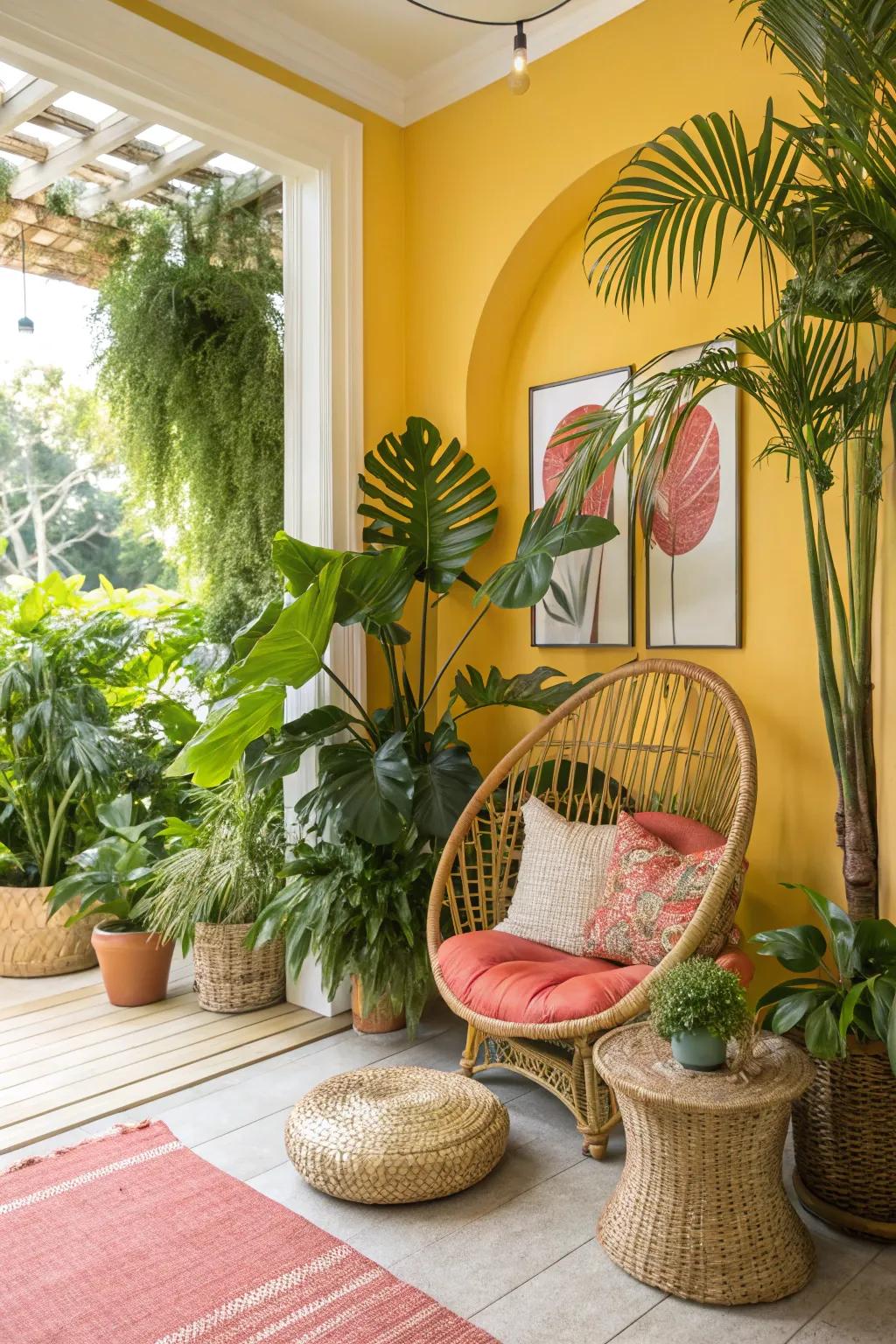 Escape to paradise with tropical colors that infuse your space with sunshine and joy.