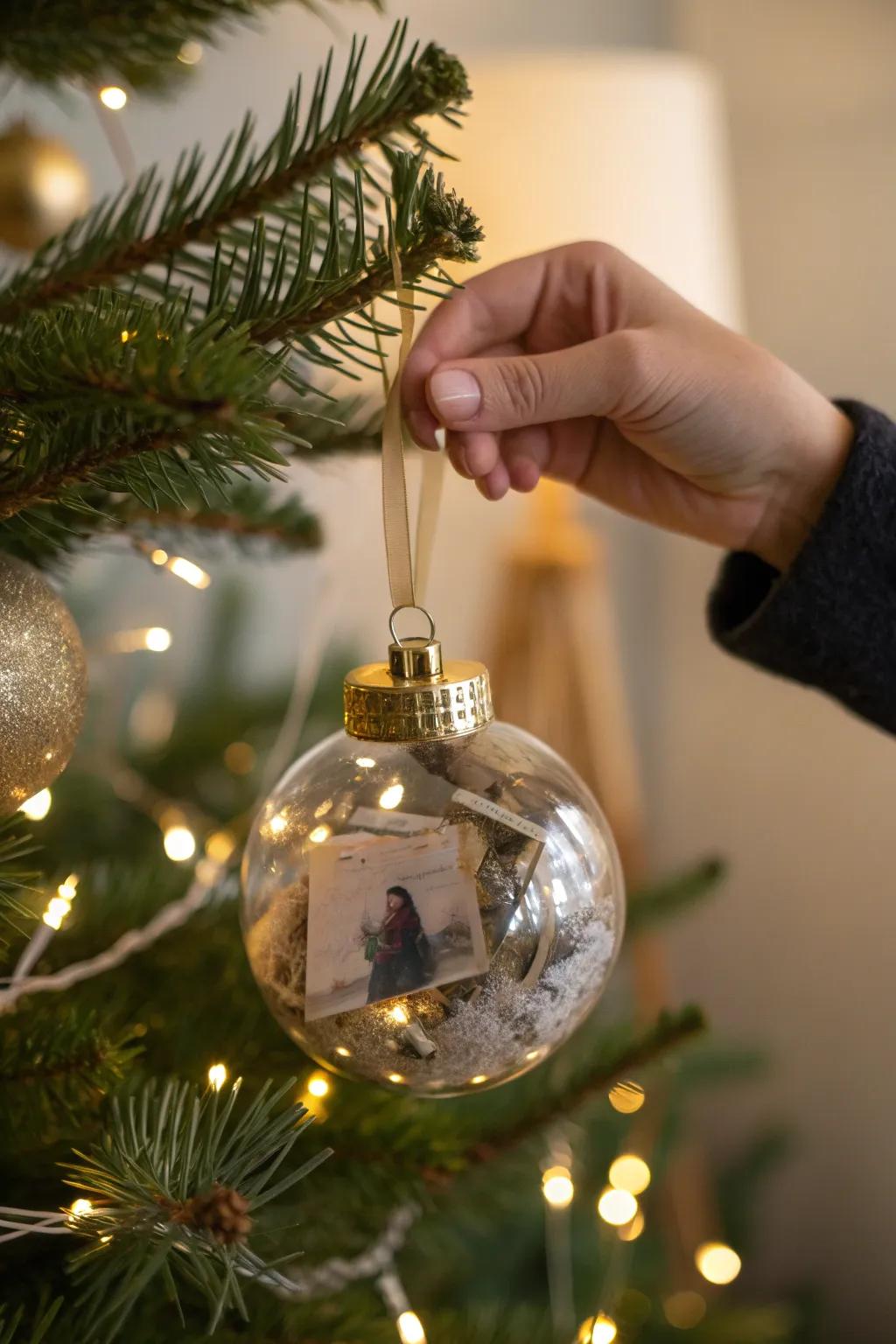 Preserve your cherished memories with memory capsule ornaments, a unique addition to your decor.