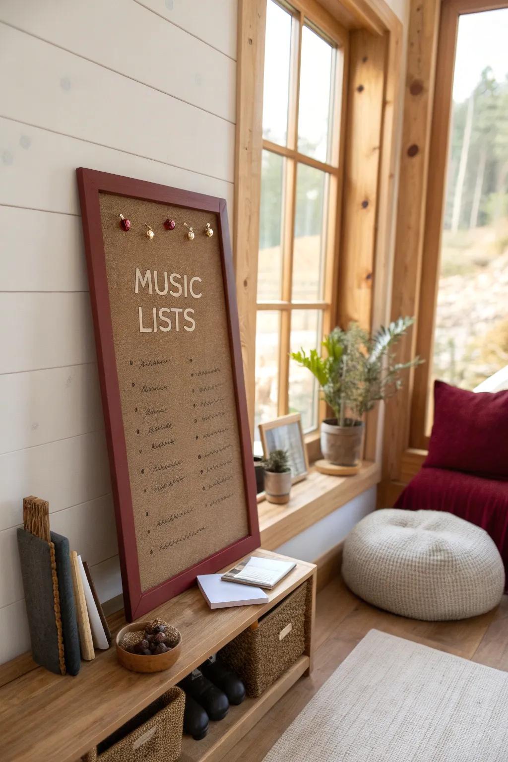 Get everyone involved with interactive lists that personalize your rock decor.