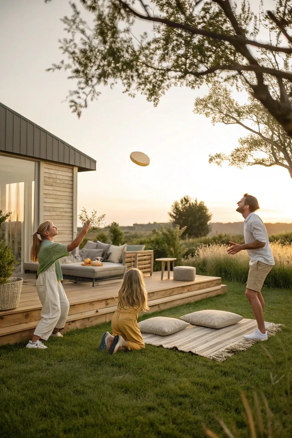 Boost your energy with a lively outdoor sports challenge for the whole family.