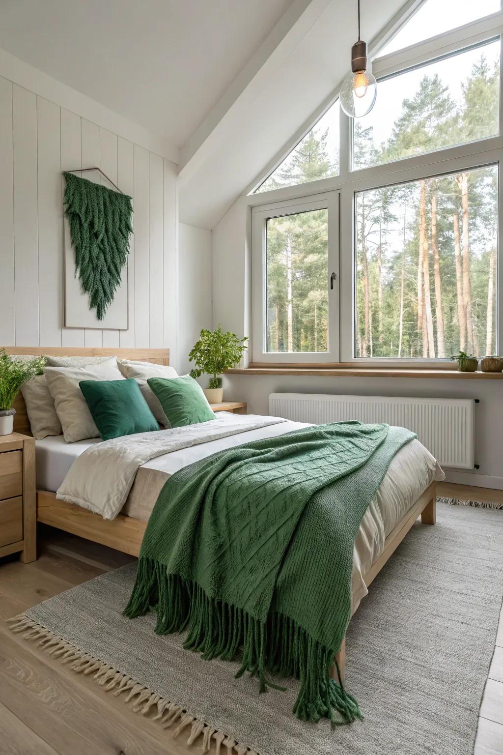 Eco-inspired greens bring a refreshing and calming vibe to nature-loving teens. 🌿 #NatureInspired #GreenInteriors