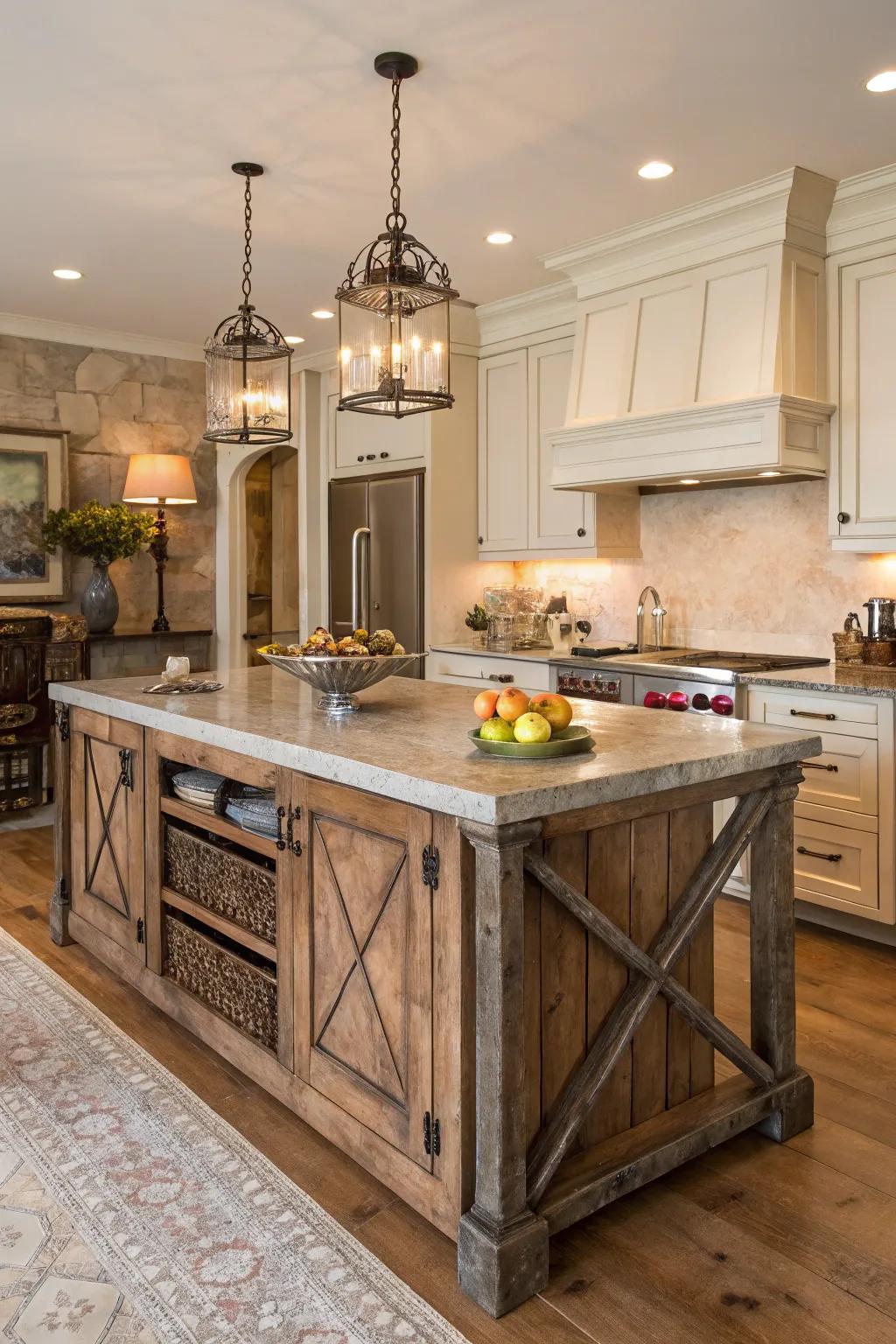 Create depth and interest with a mix of different textures.