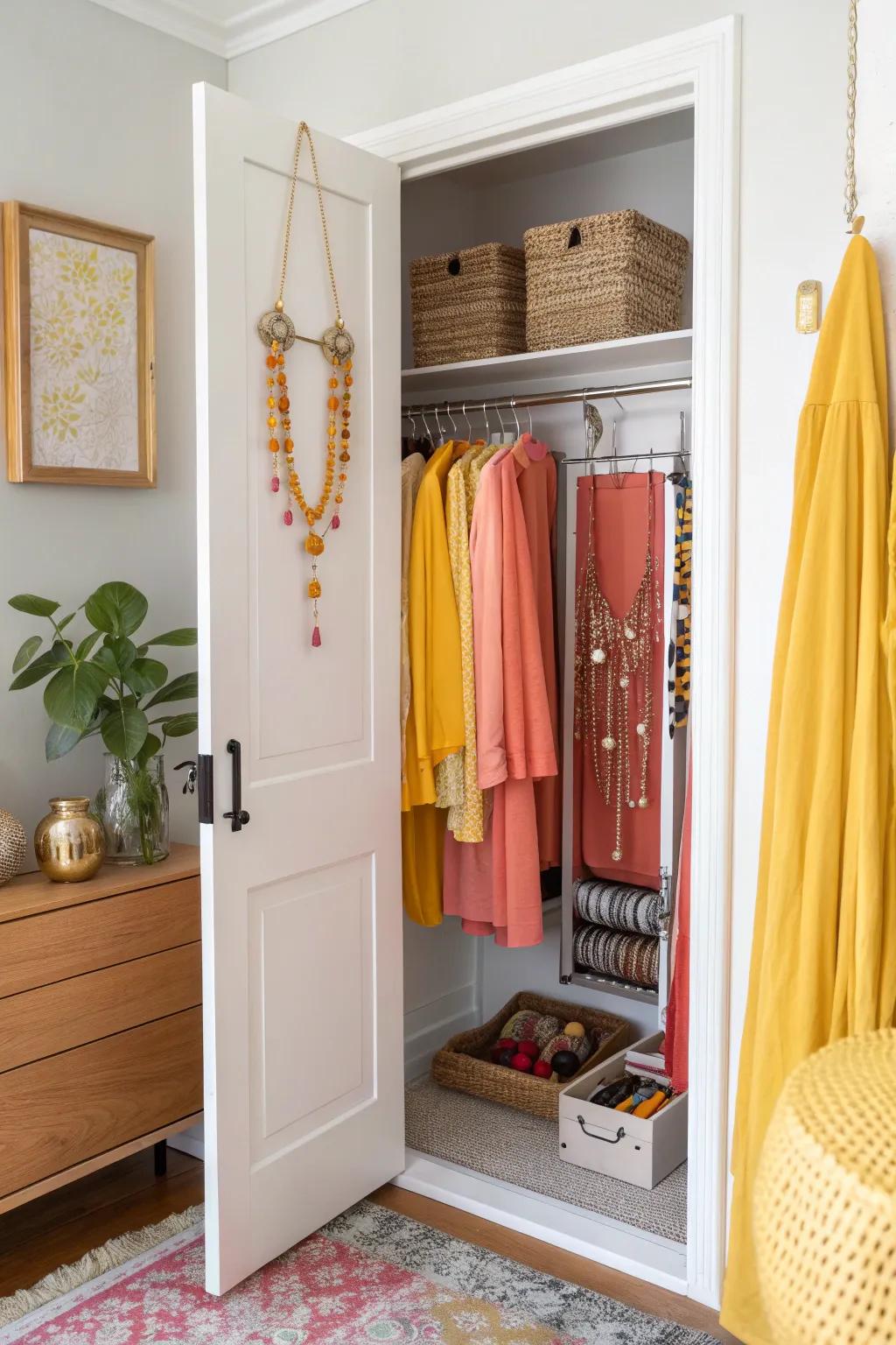 A jewelry organizer adds elegance and order, ensuring your accessories are always ready to dazzle.