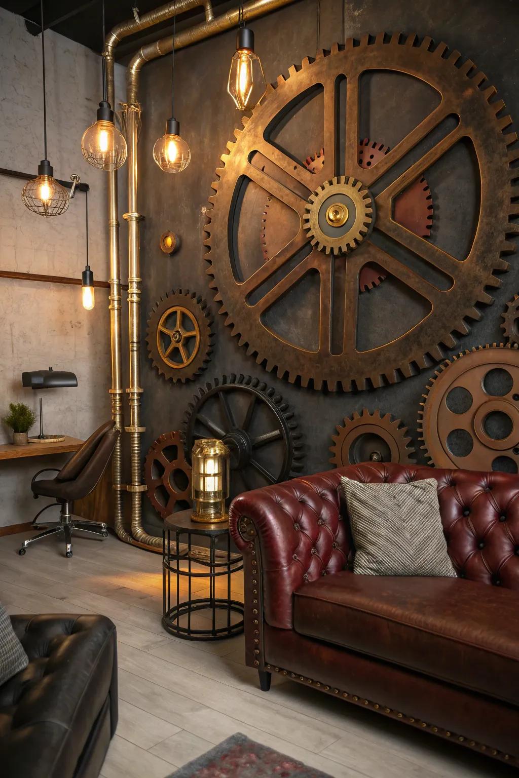 Celebrate creativity with steampunk-inspired wall art that tells a story. 🎨 #WallArt #SteampunkCreativity