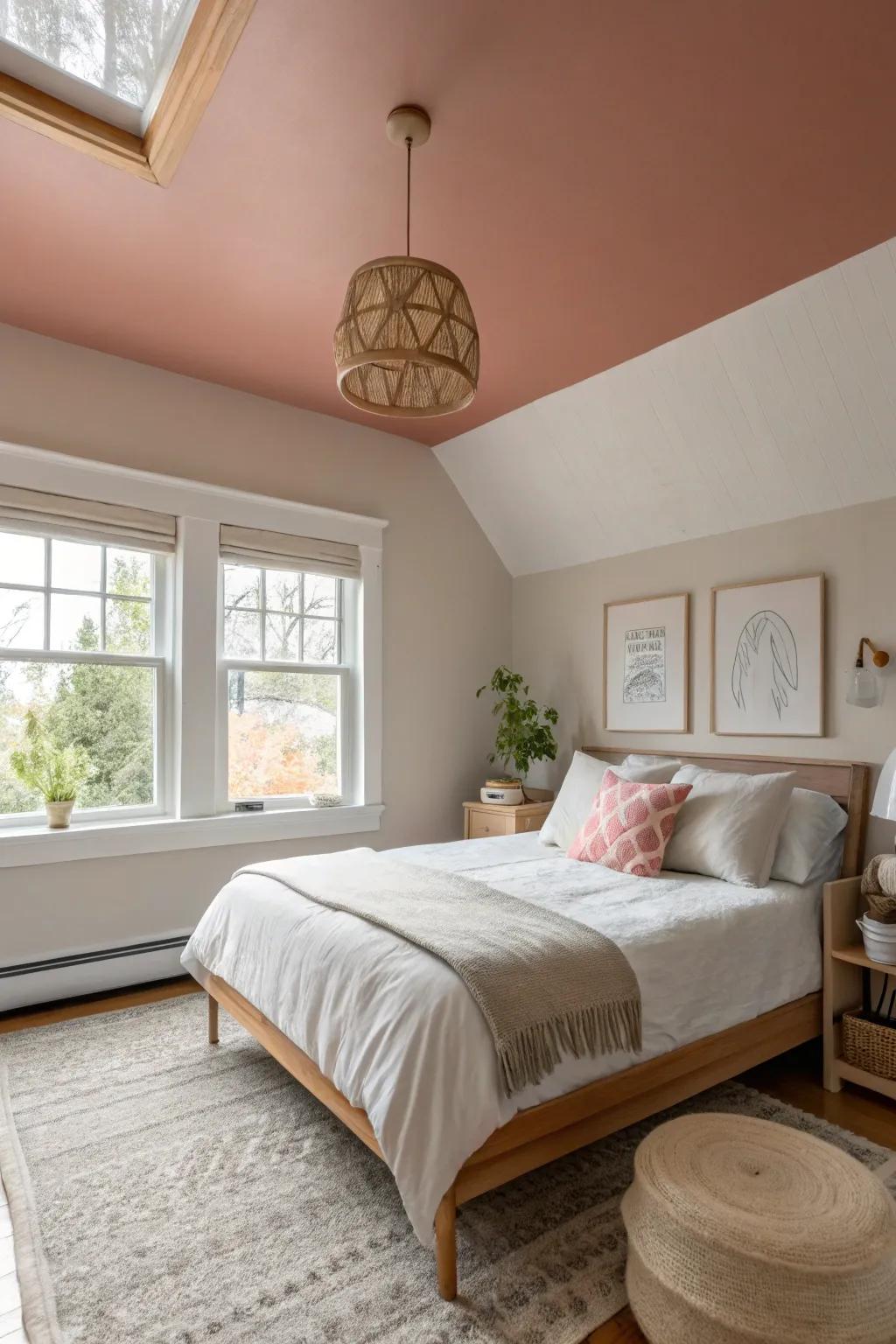 Accent ceilings add a unique touch and redefine room atmosphere.