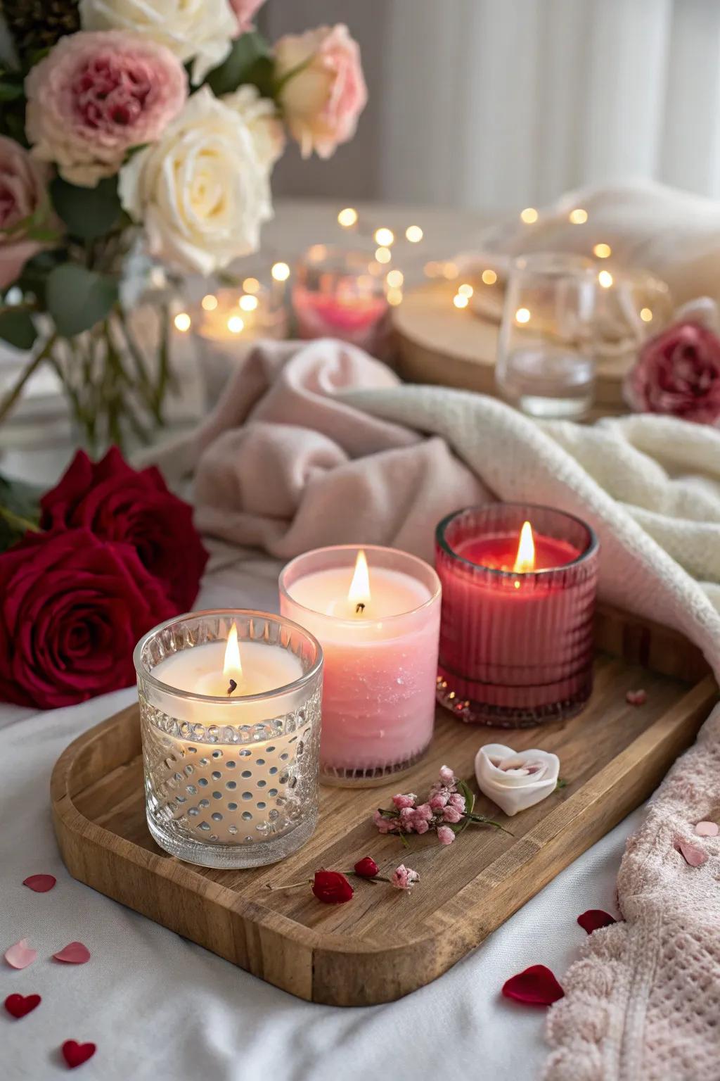 Elevate your space with the enchanting aroma of scented candles and diffusers.