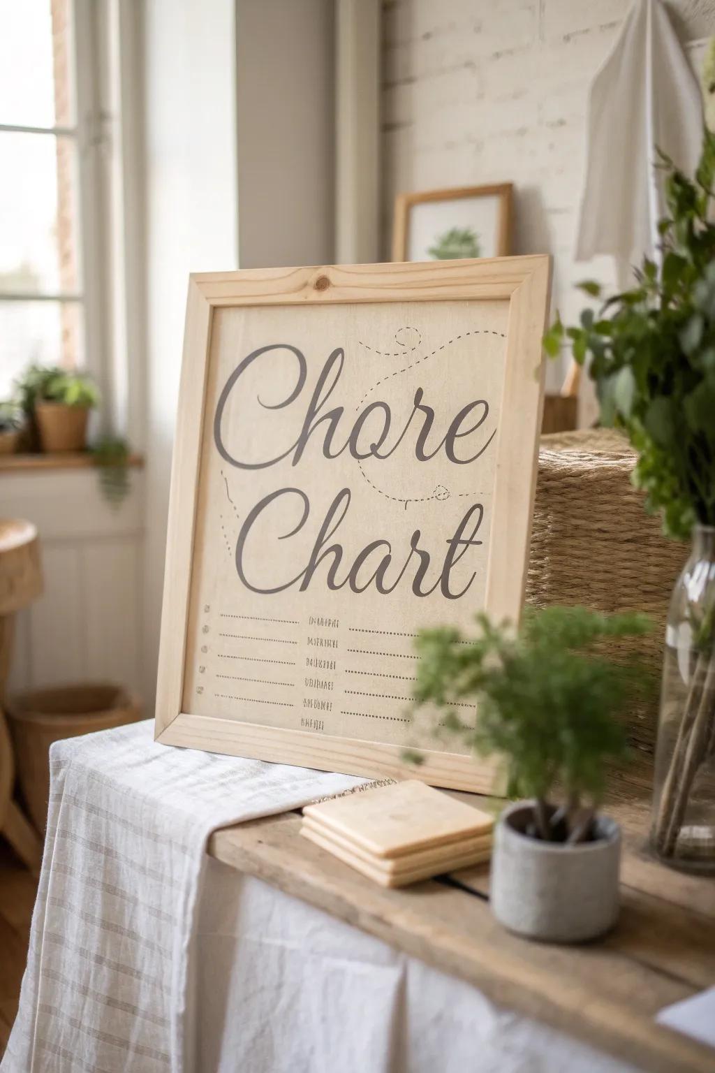 Keep chores fair with a weekly rotation chart. #HomeOrganization #WeeklyChores