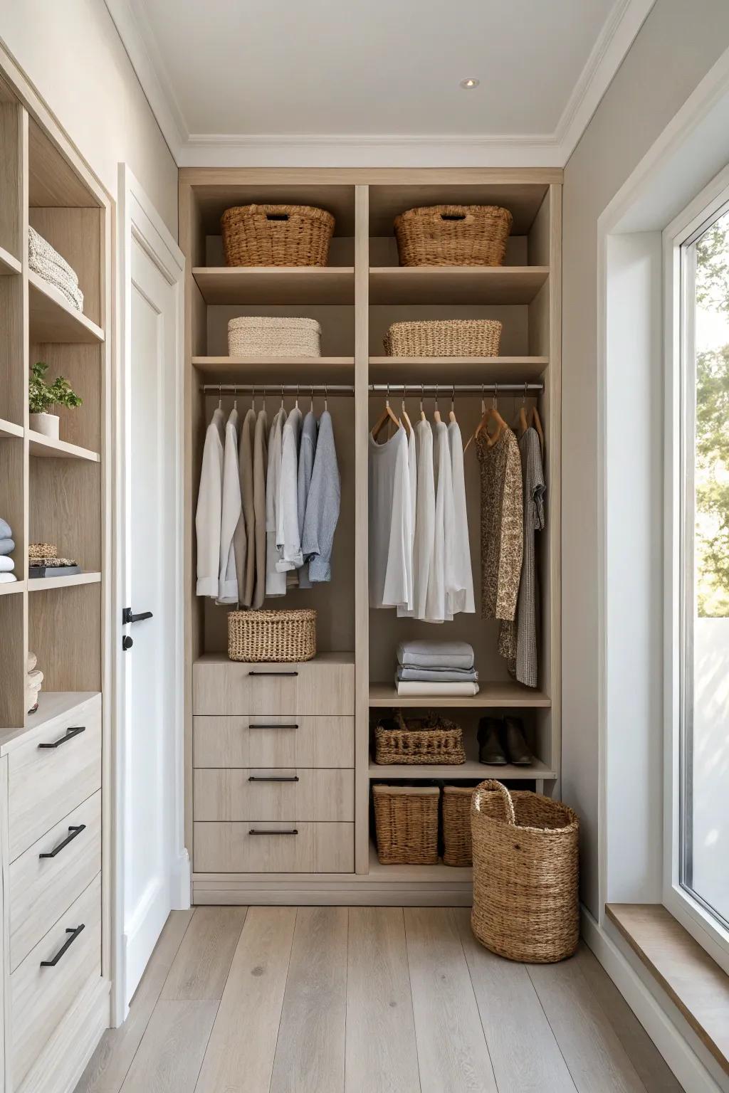 A decluttered closet is like a breath of fresh air, giving you room to breathe and organize effectively.