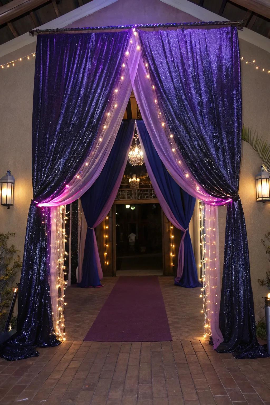 Step into a world of magic with an entrance that promises enchantment and mystery.