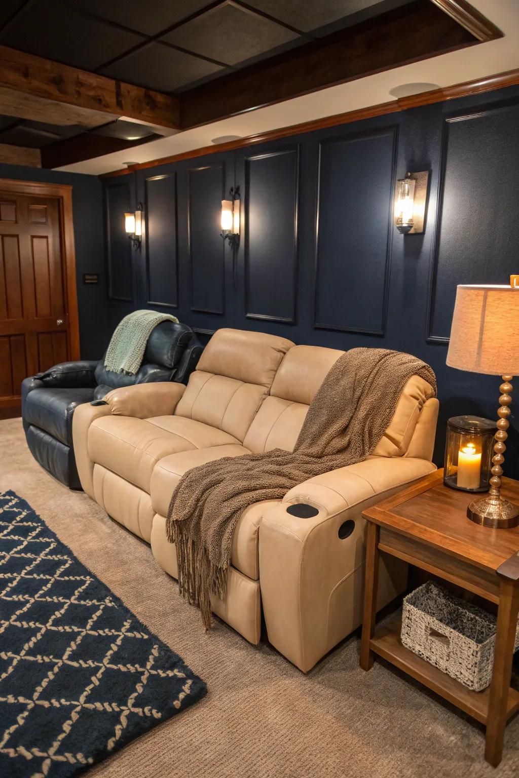 Nothing beats the comfort of a well-chosen seat. Make seating the cornerstone of your man cave.
