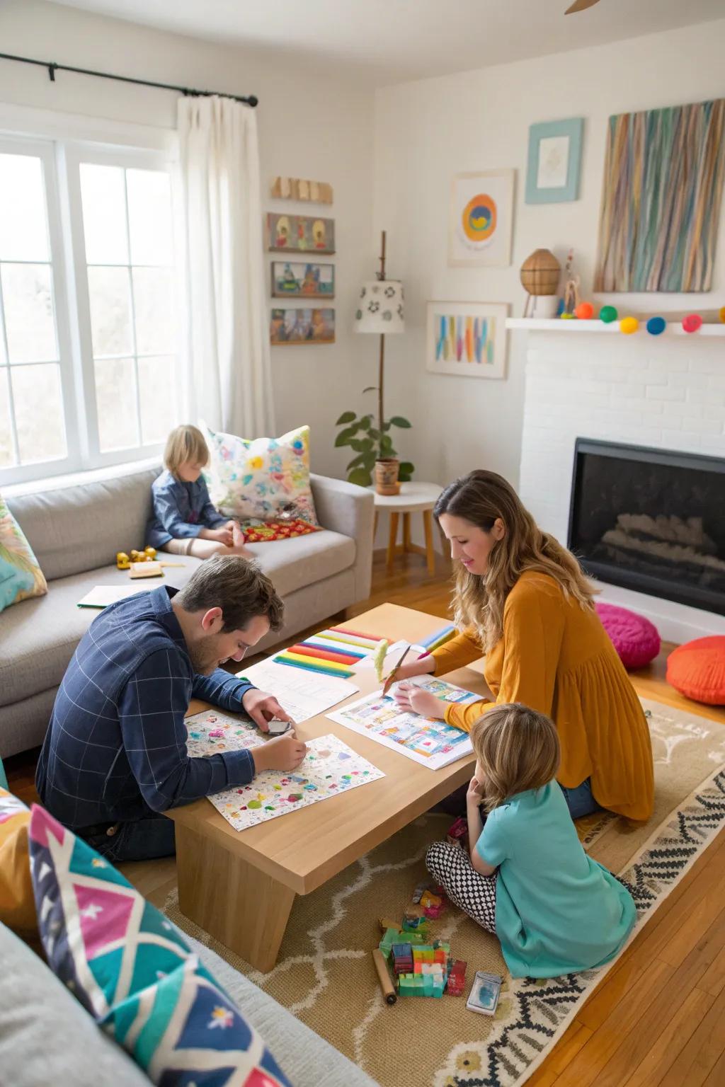 Unleash your family's creativity with a fun and colorful arts and crafts session. #FamilyFun #DIYArt #CreativeSunday